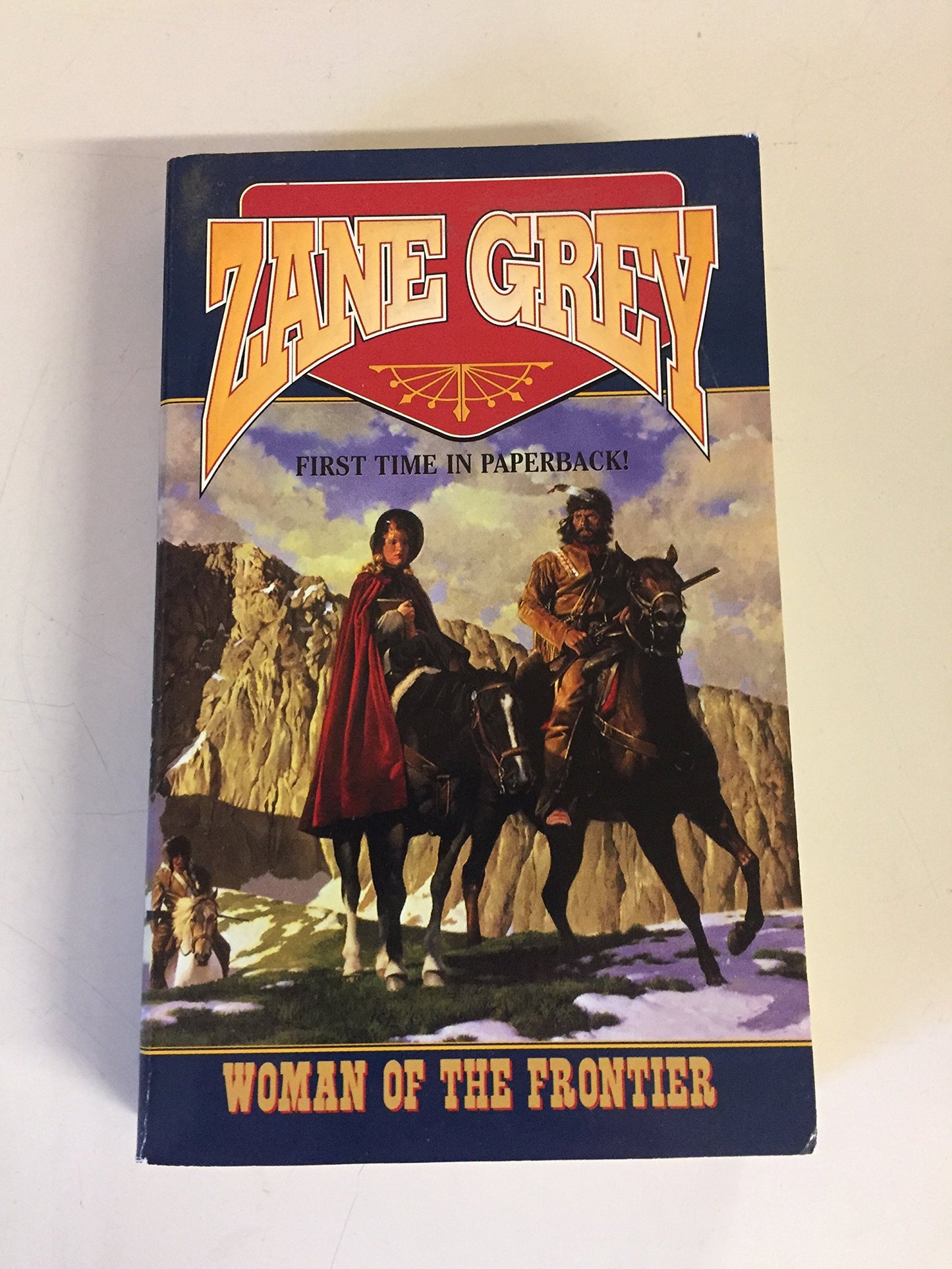 Vintage 2000 Mass Market Paperback Woman of the Frontier Zane Grey Leisure Books First Edition