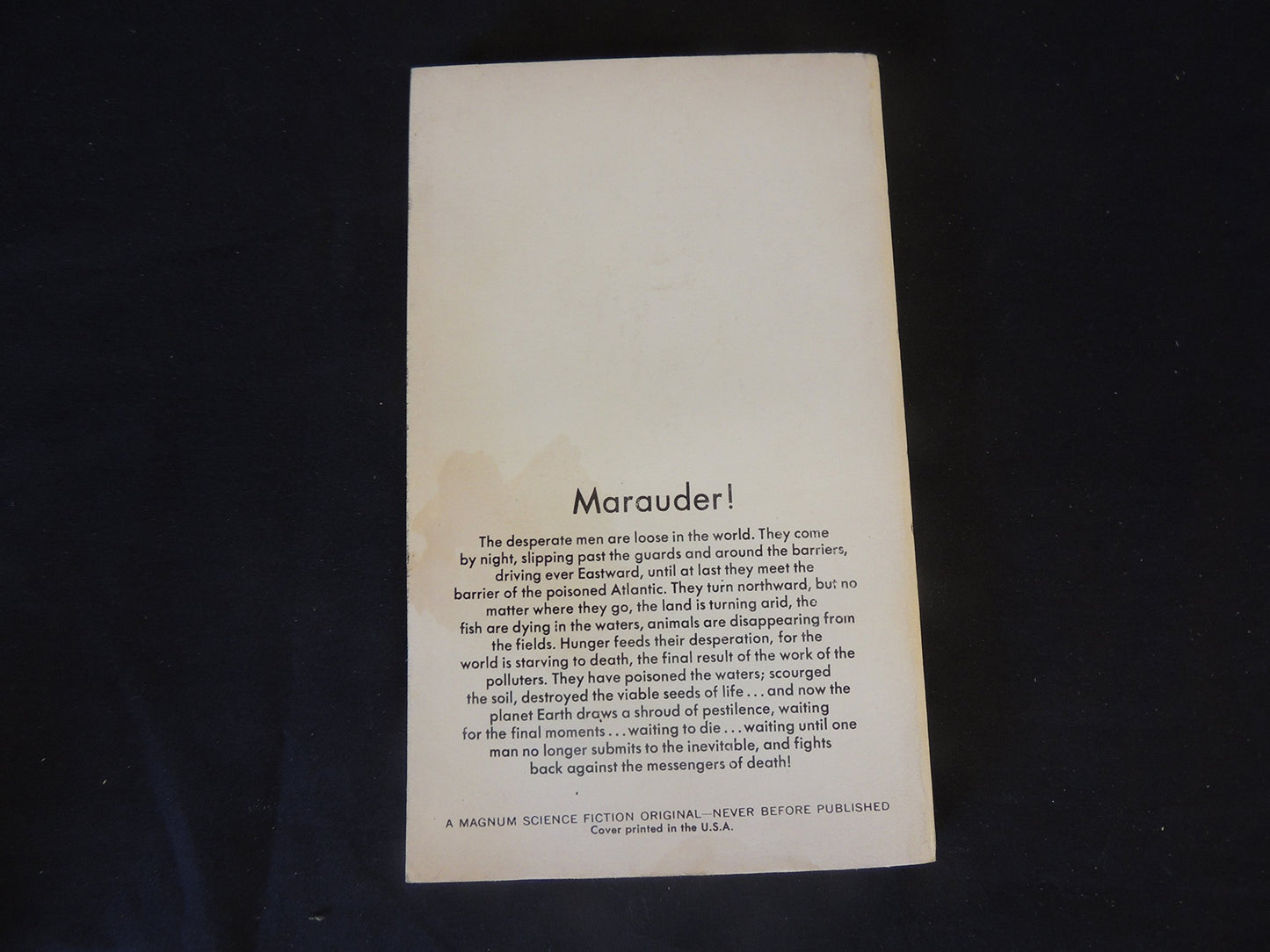 Vintage 1971 Mass Market Paperback Survival World Frank Belknap Long Prestige/Magnum Books First Edition