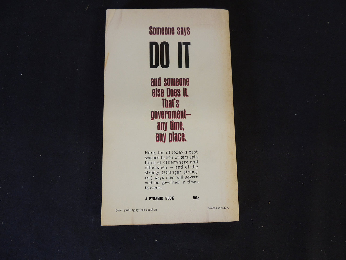 Vintage 1965 Mass Market Paperback Rulers of Men Hans Stefan Santesson Editor Pyramid First Edition
