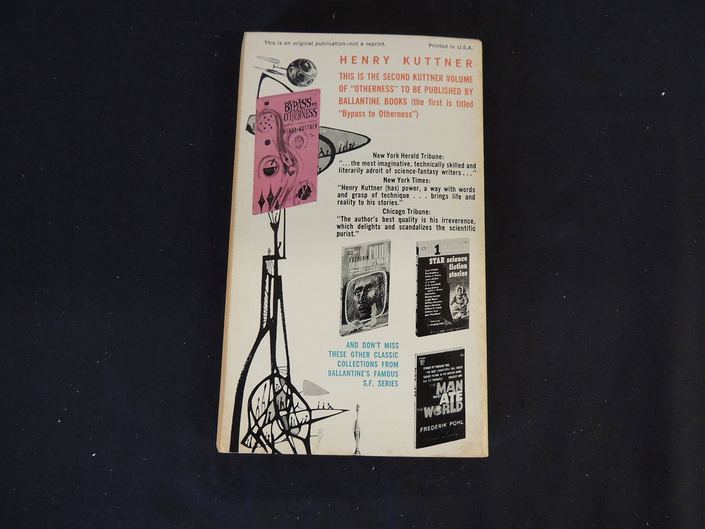 Vintage 1962 Mass Market Paperback Return to Otherness Henry Kuttner Ballantine Books First Edition