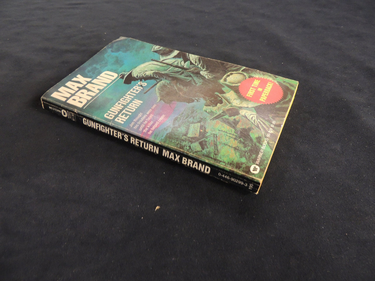 Vintage 1980 Mass Market Paperback Gunfighter's Return Max Brand Warner Books First Printing
