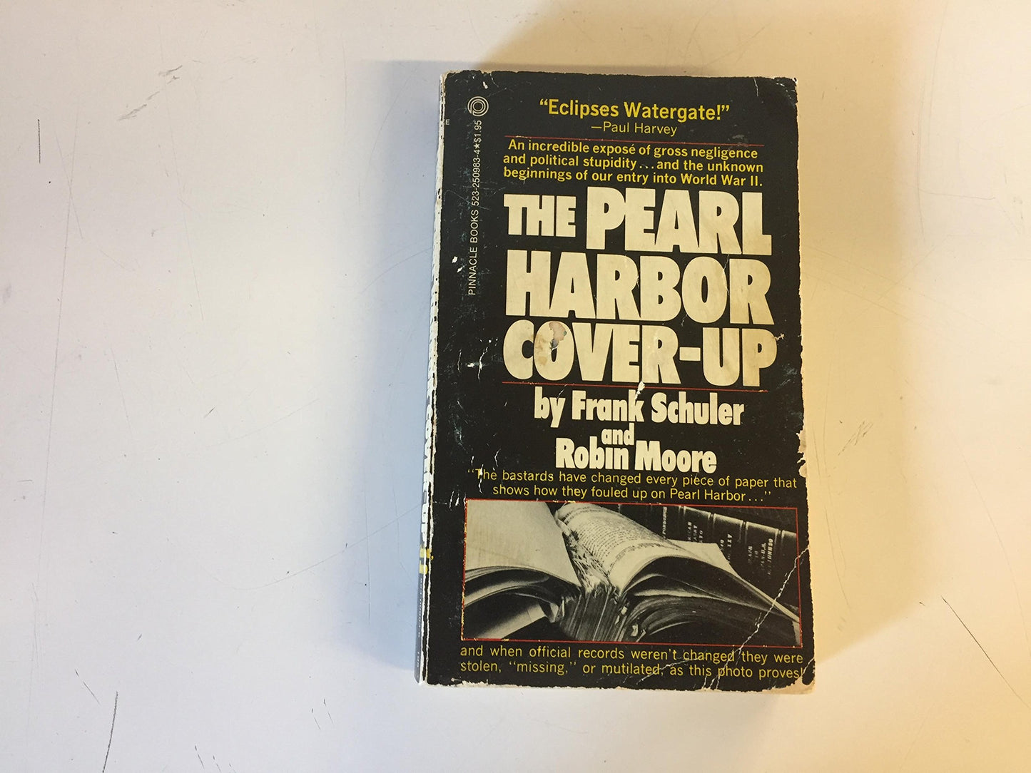 Vintage 1977 Mass Market Paperback The Pearl Harbor Cover-Up Frank Schuler and Robin Moore