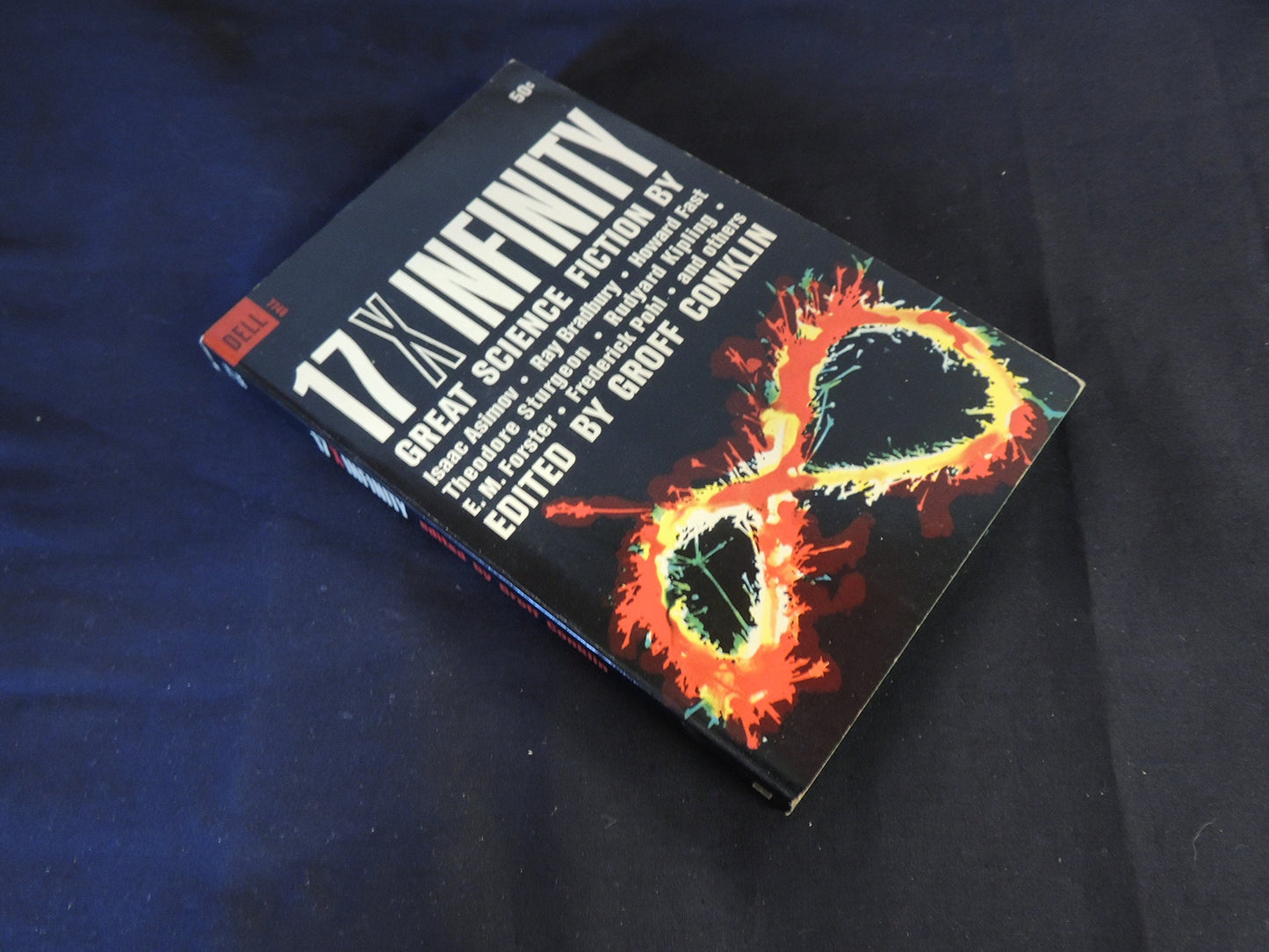 Vintage 1963 Mass Market Paperback 17 X Infinity Great Science Fiction Groff Conklin Editor Dell Books First Edition