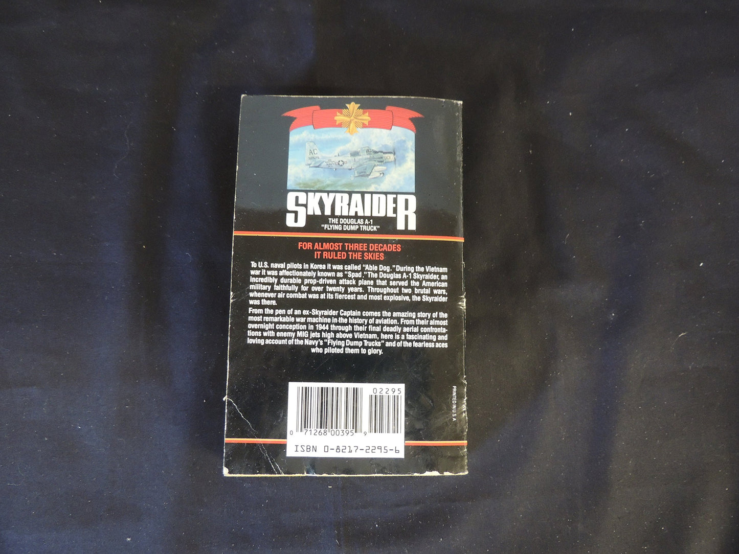 Vintage 1988 Mass Market Paperback Skyraider Rosario Rausa Zebra Books First Edition