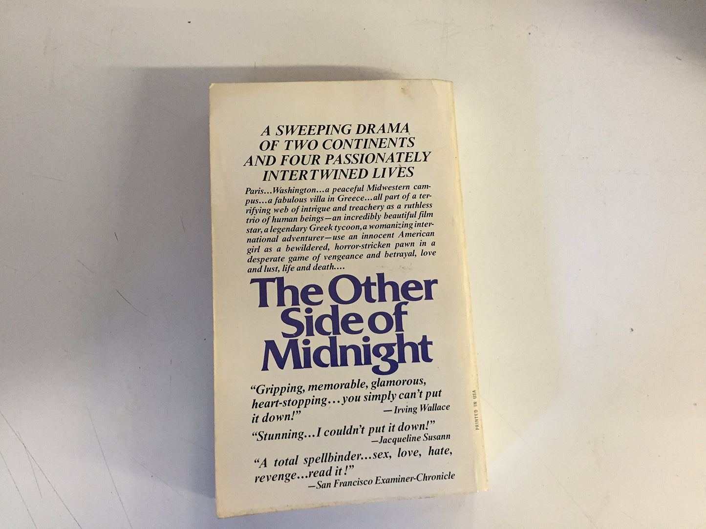 Vintage 1977 Mass Market Paperback The Other Side of Midnight Sidney Sheldon