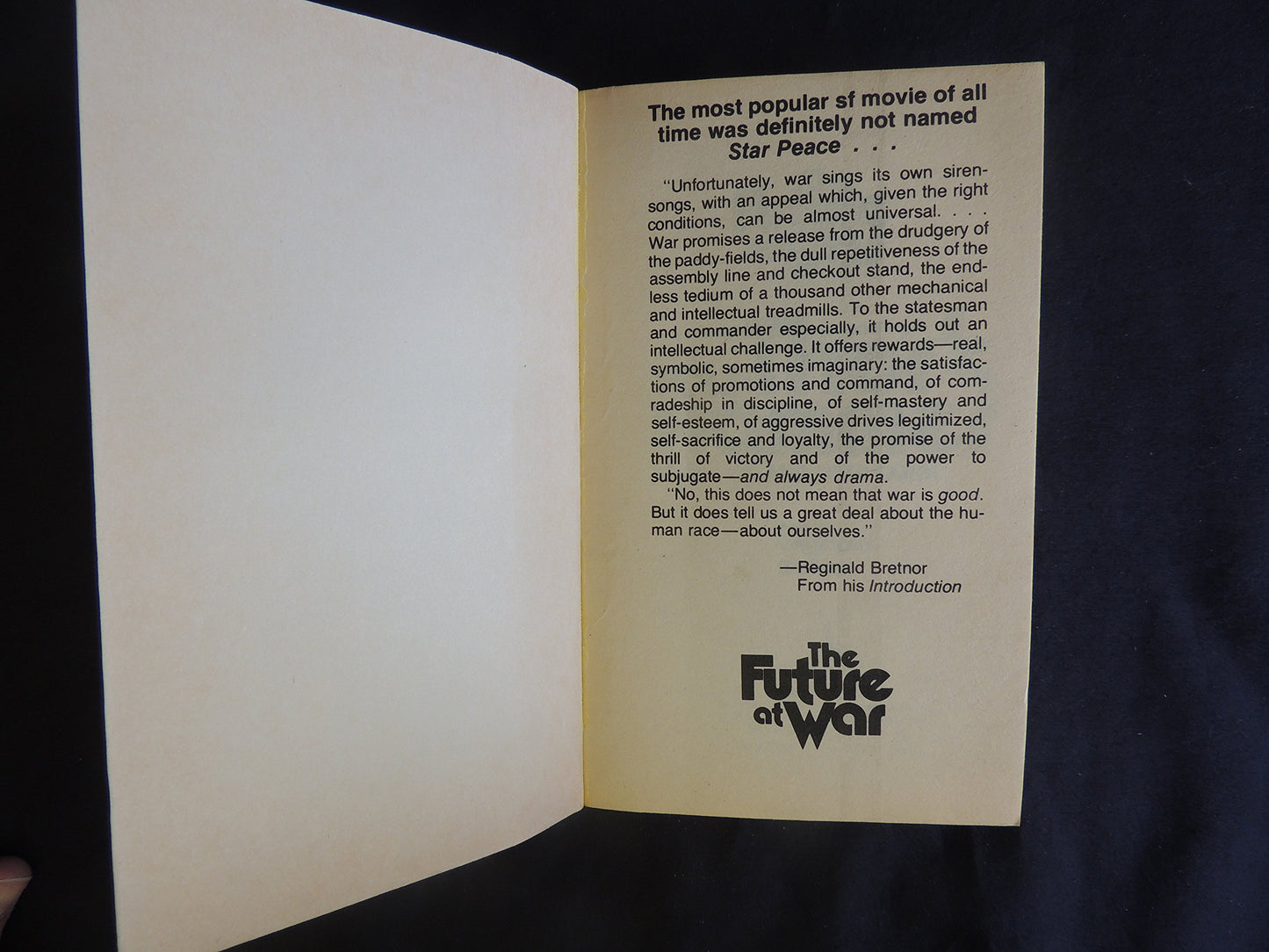 Vintage 1979 Mass Market Paperback The Future At War Vol 1: Thor's Hammer Reginald Bretnor, Ed.