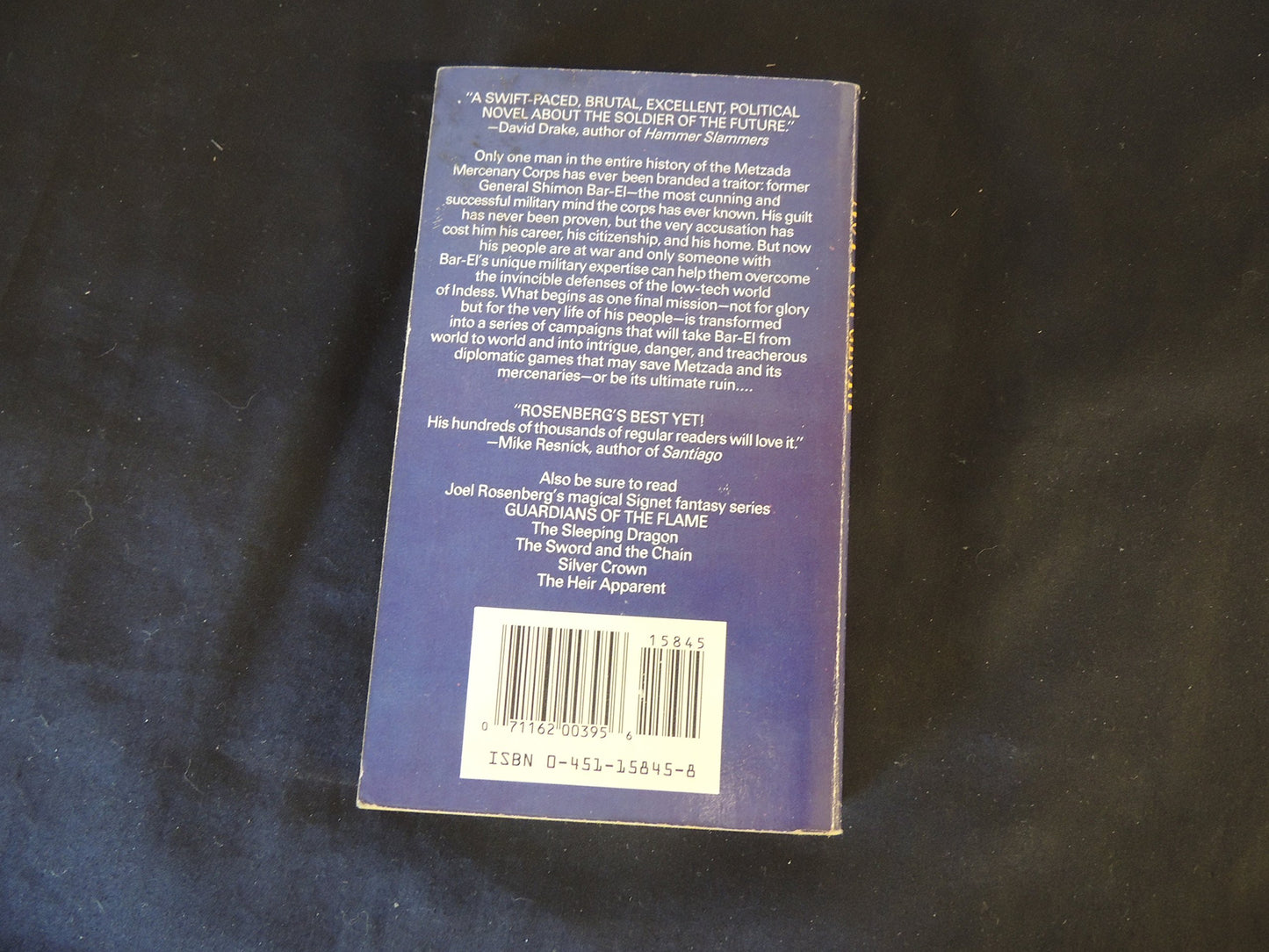 Vintage 1989 Mass Market Paperback Not For Glory Joel Rosenberg Signet Books First Edition