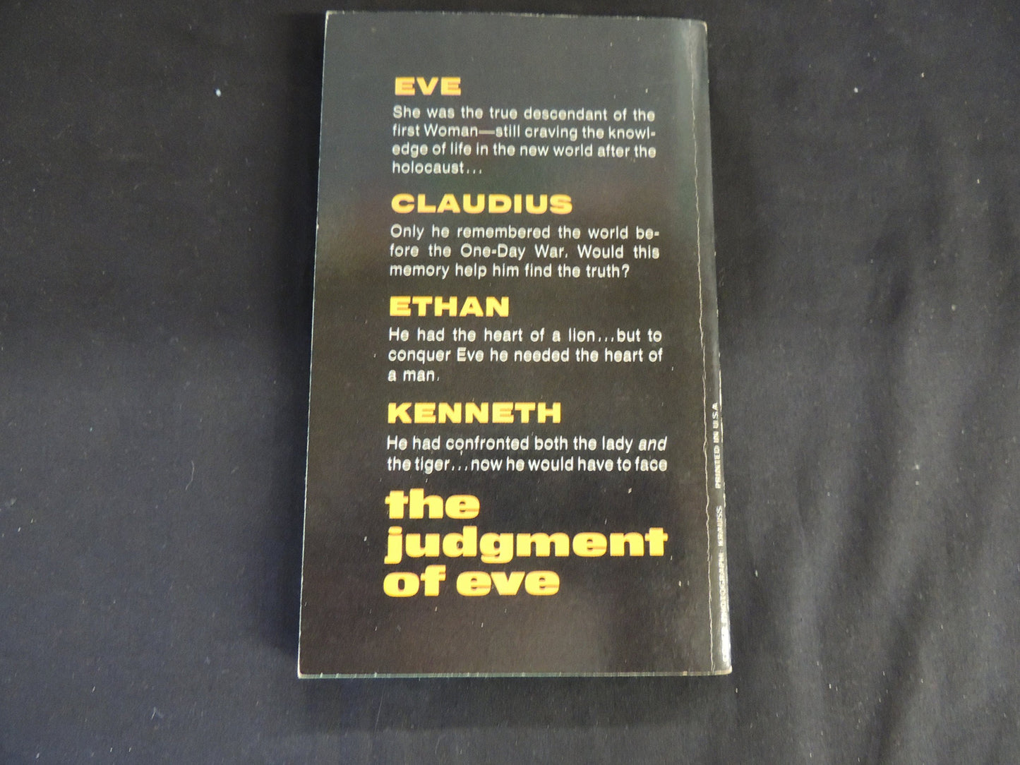 Vintage 1967 Mass Market The Judgment of Eve Edgar Pangborn Dell First Printing