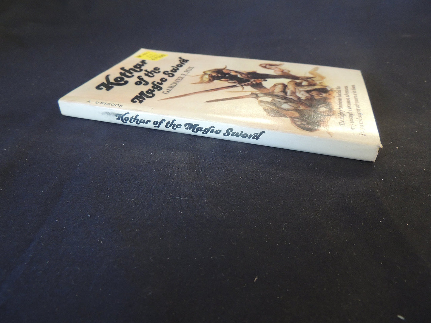 Vintage 1969 Mass Market Paperback Kothar of the Magic Sword Gardner F Fox Unibook