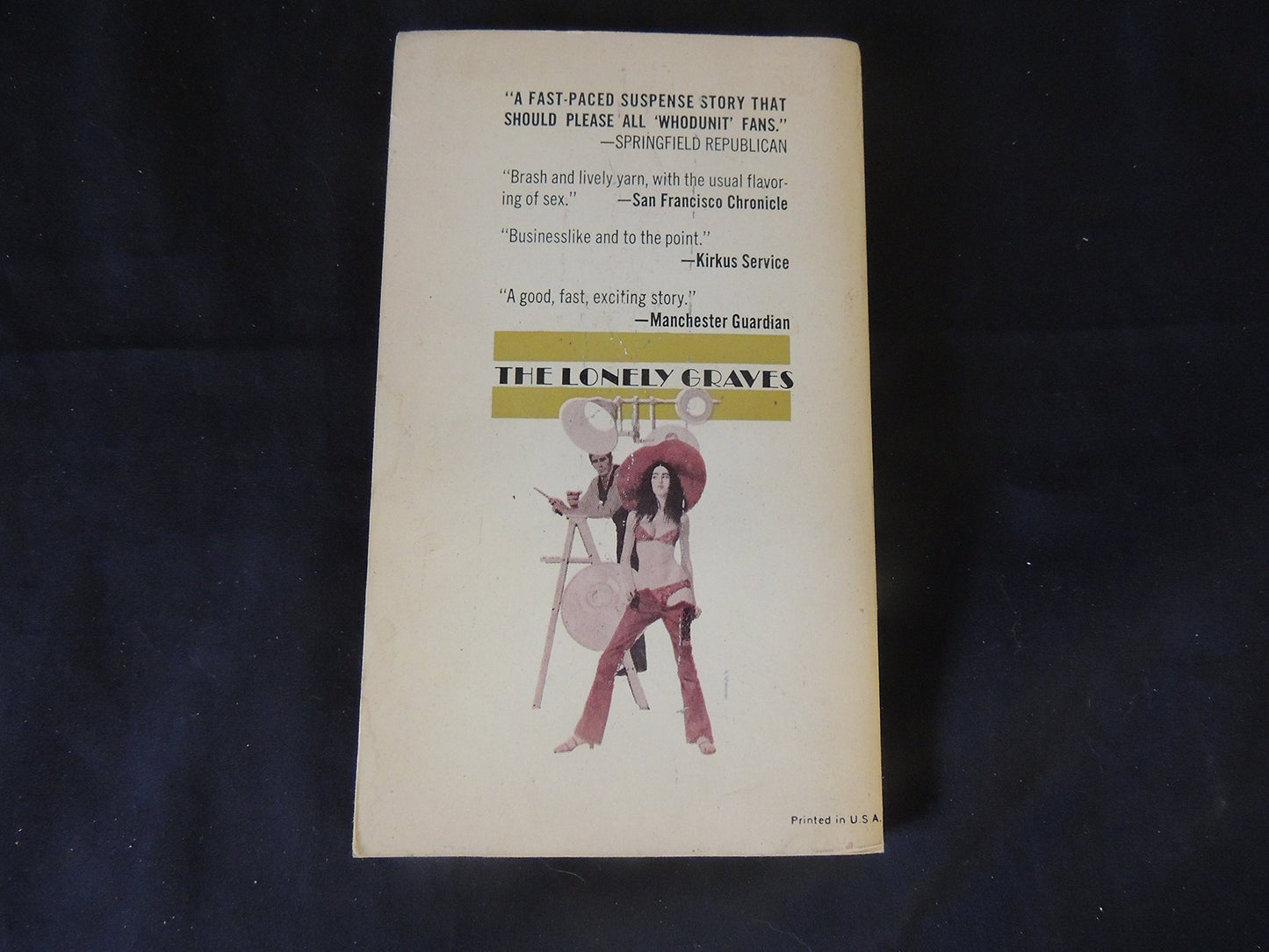 Vintage 1971 Mass Market Paperback The Lonely Graves M.E. Chaber Writing As Christopher Monig Paperback Library First Edition