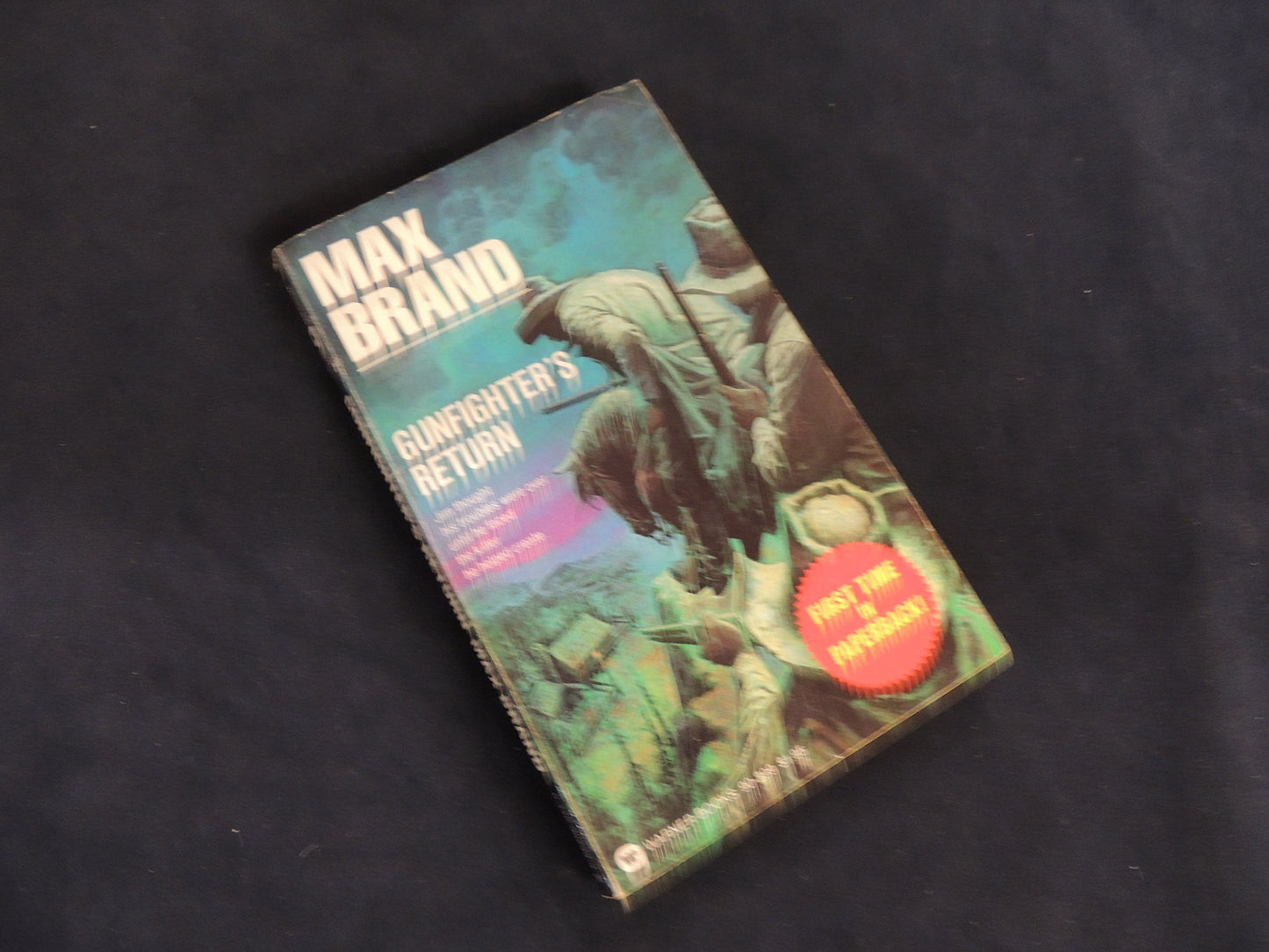 Vintage 1980 Mass Market Paperback Gunfighter's Return Max Brand Warner Books First Printing