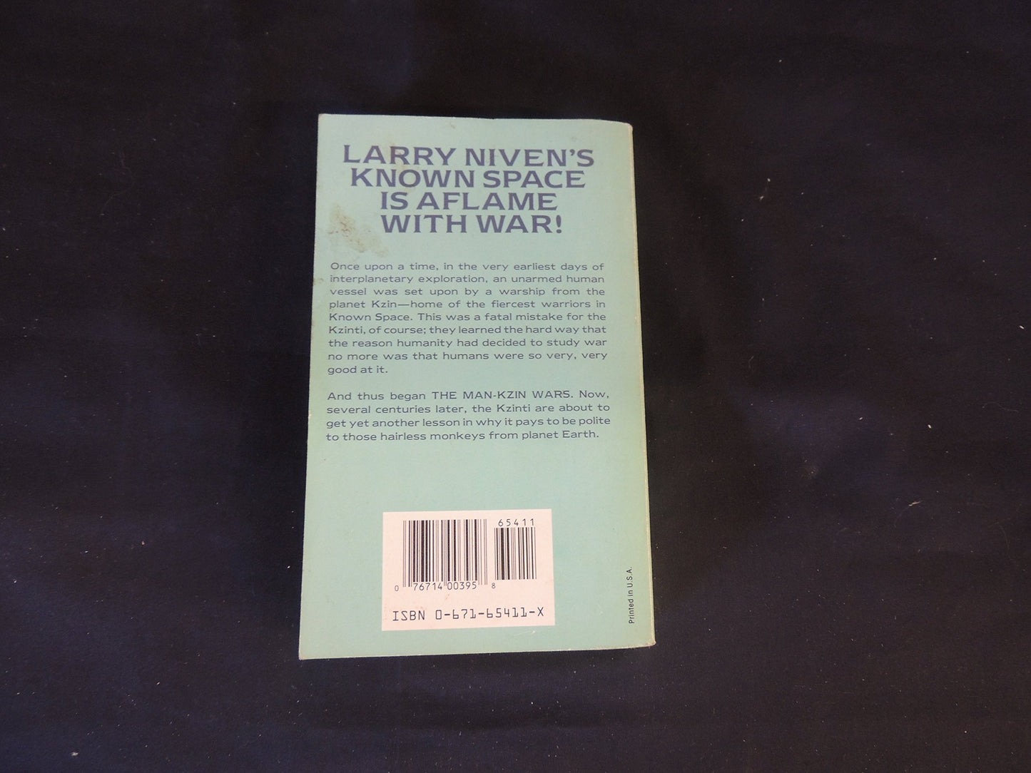 Vintage 1989 Mass Market Paperback The Man-Kzin Wars Larry Niven Poul Anderson Dean Ing