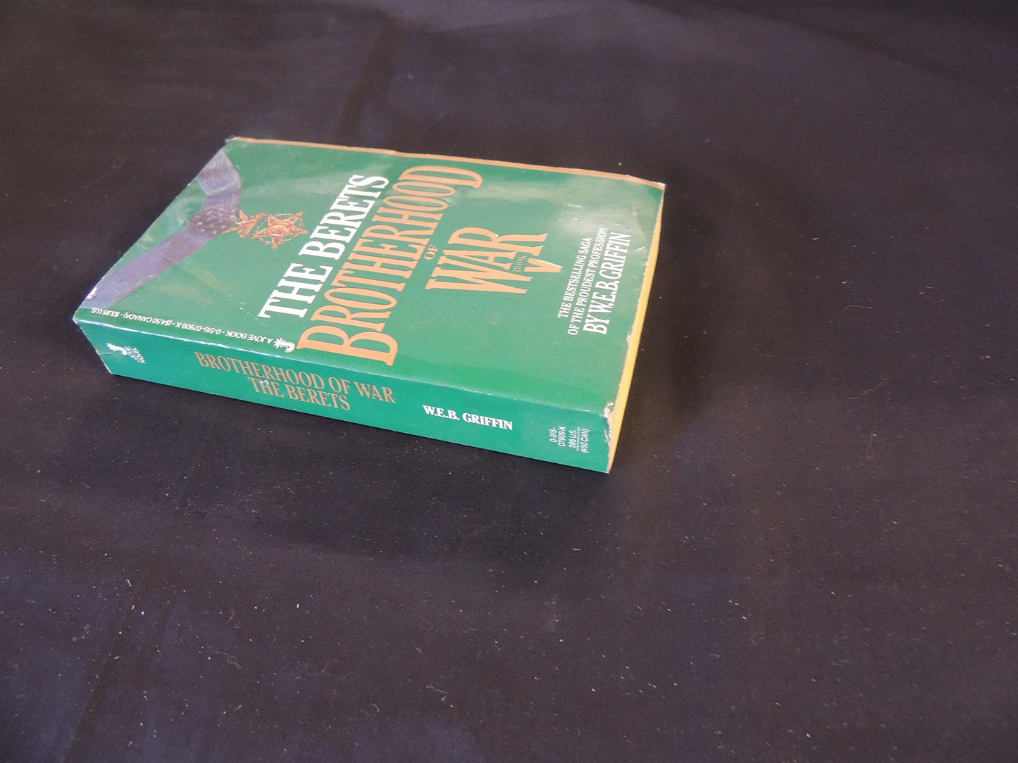 Vintage 1985 Mass Market Paperback Brotherhood of War Book V: The Berets W.E.B. Griffin Jove First Edition