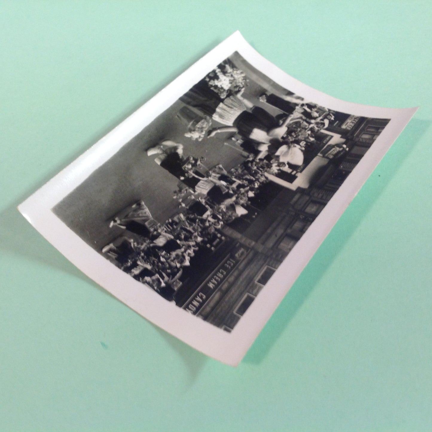 Vintage Mid Century B&W Photo Holland Michigan Tulip Festival Paraders Dutch Buckets Full of Flowers