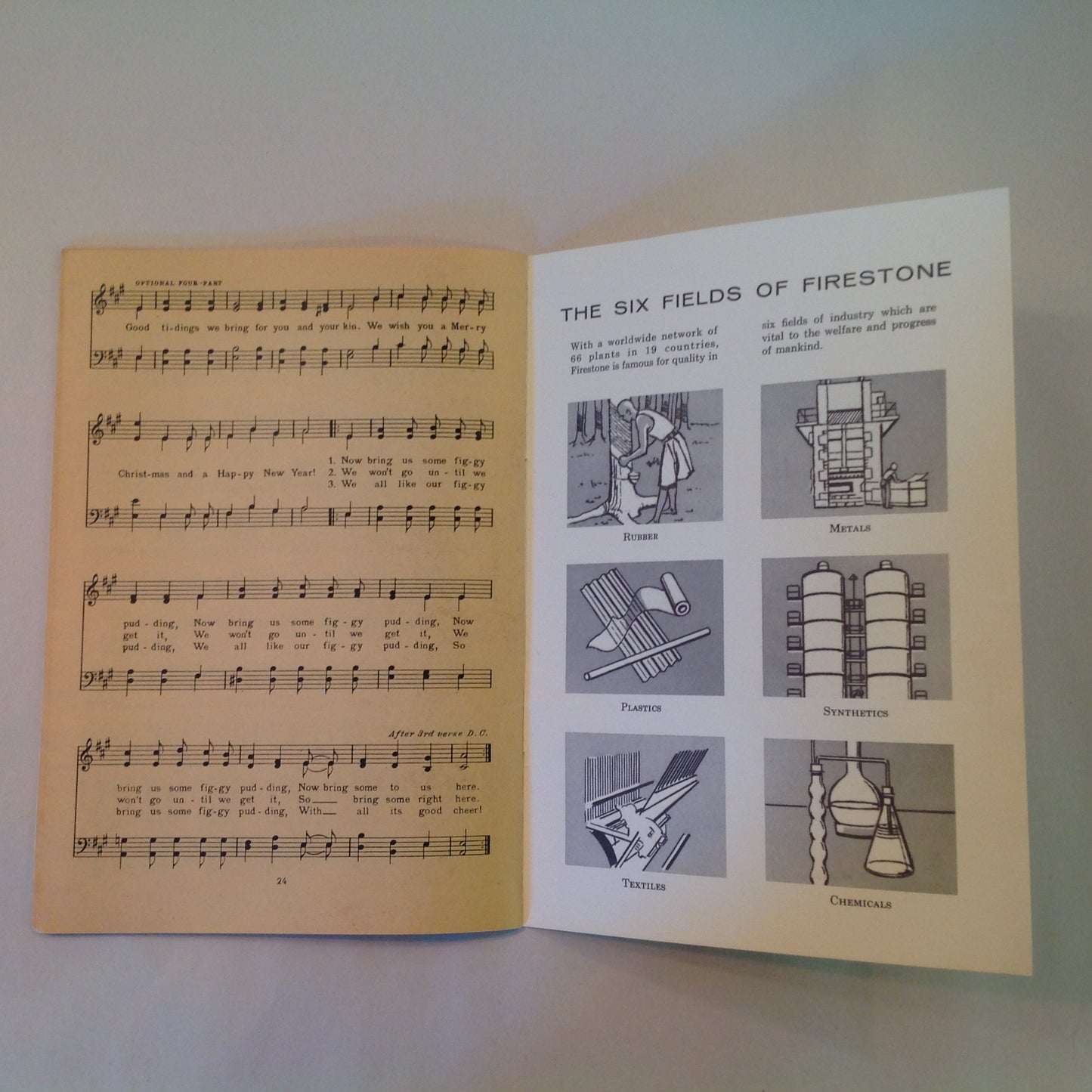Vintage 1959 Favorite Christmas Carols From Firestone Songbook