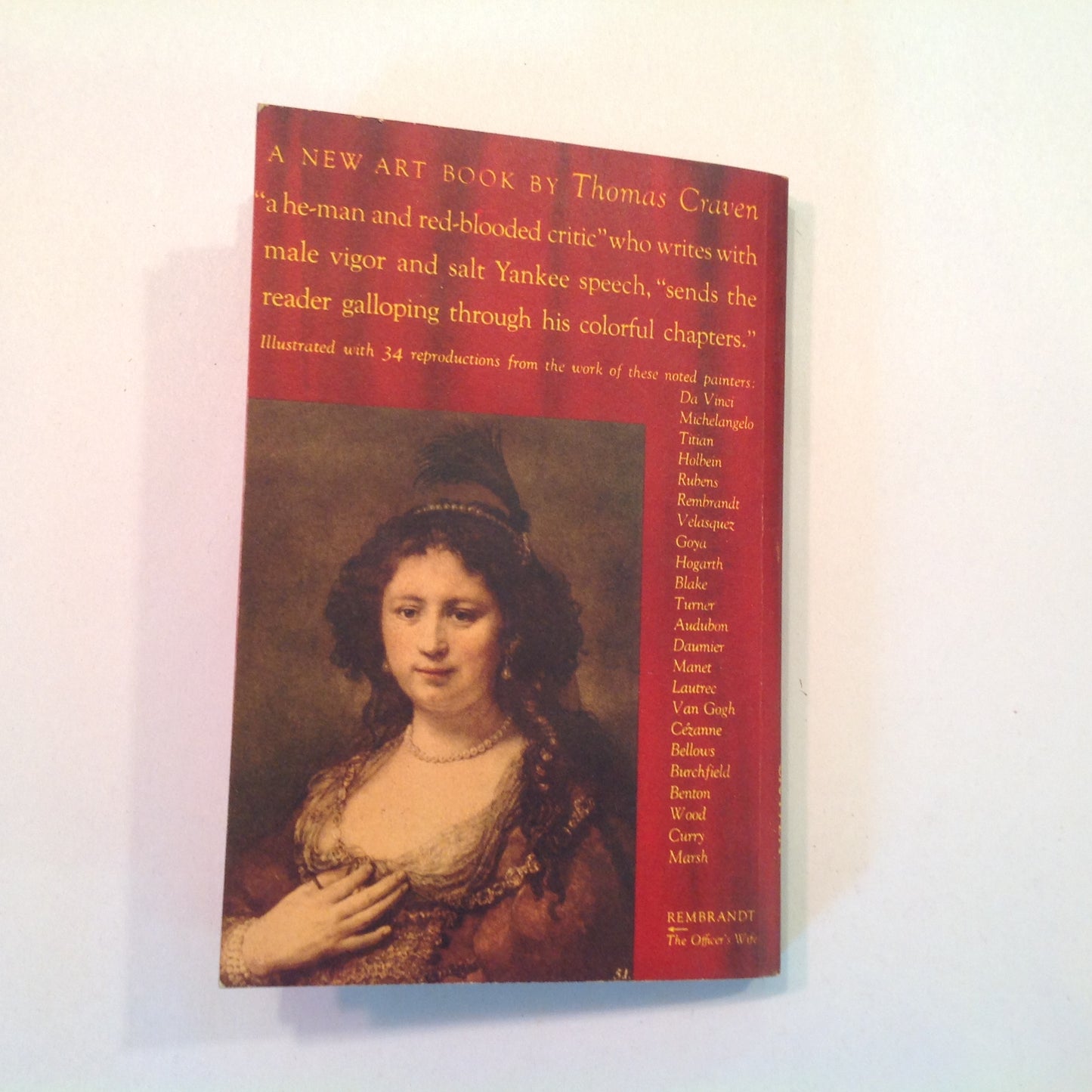 Vintage 1949 Mass Market Paperback Famous Artists & Their Models Thomas Craven Pocket Books First Edition