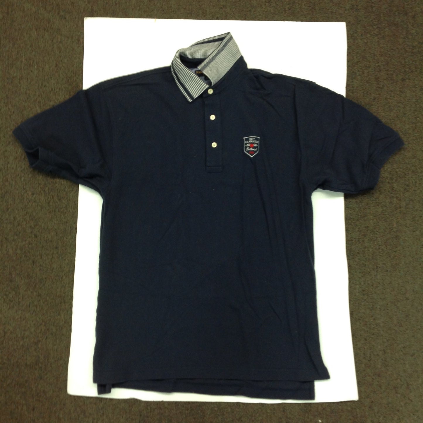 Vintage Authentic Tommy Hilfiger 100th US Amateur Baltusrol Navy Blue Cotton Men's Medium Golf Shirt