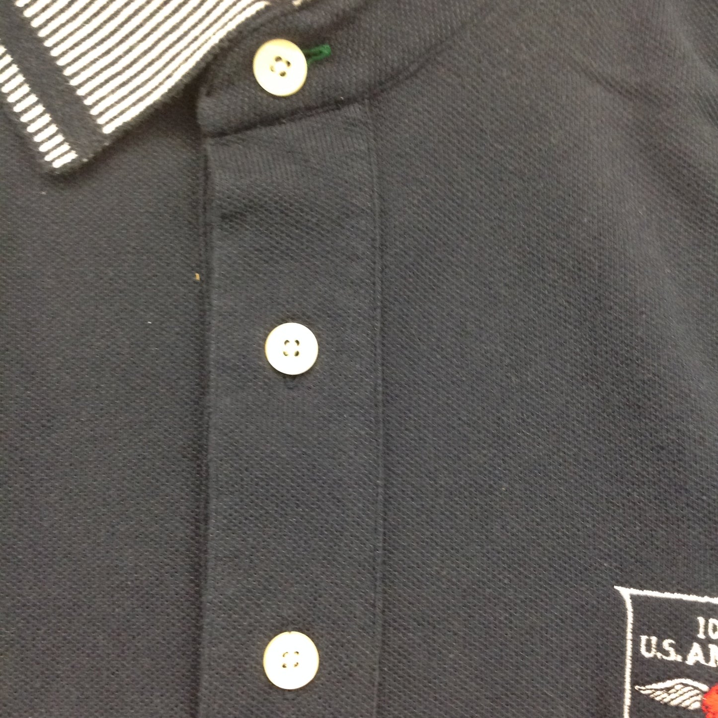 Vintage Authentic Tommy Hilfiger 100th US Amateur Baltusrol Navy Blue Cotton Men's Medium Golf Shirt