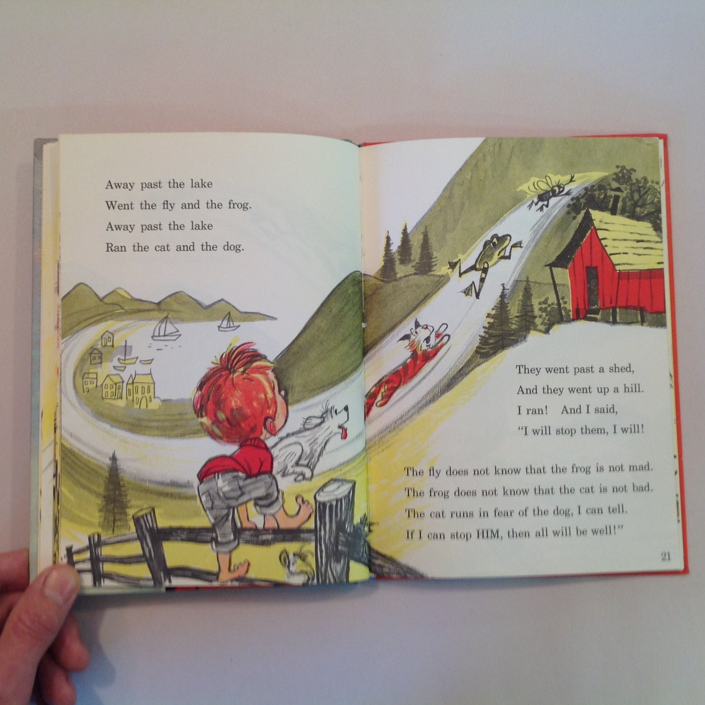 Vintage 1958 Children's Hardcover A FLY WENT BY Mike McClintock Fritz Siebel Dr. Seuss Book Club Ed