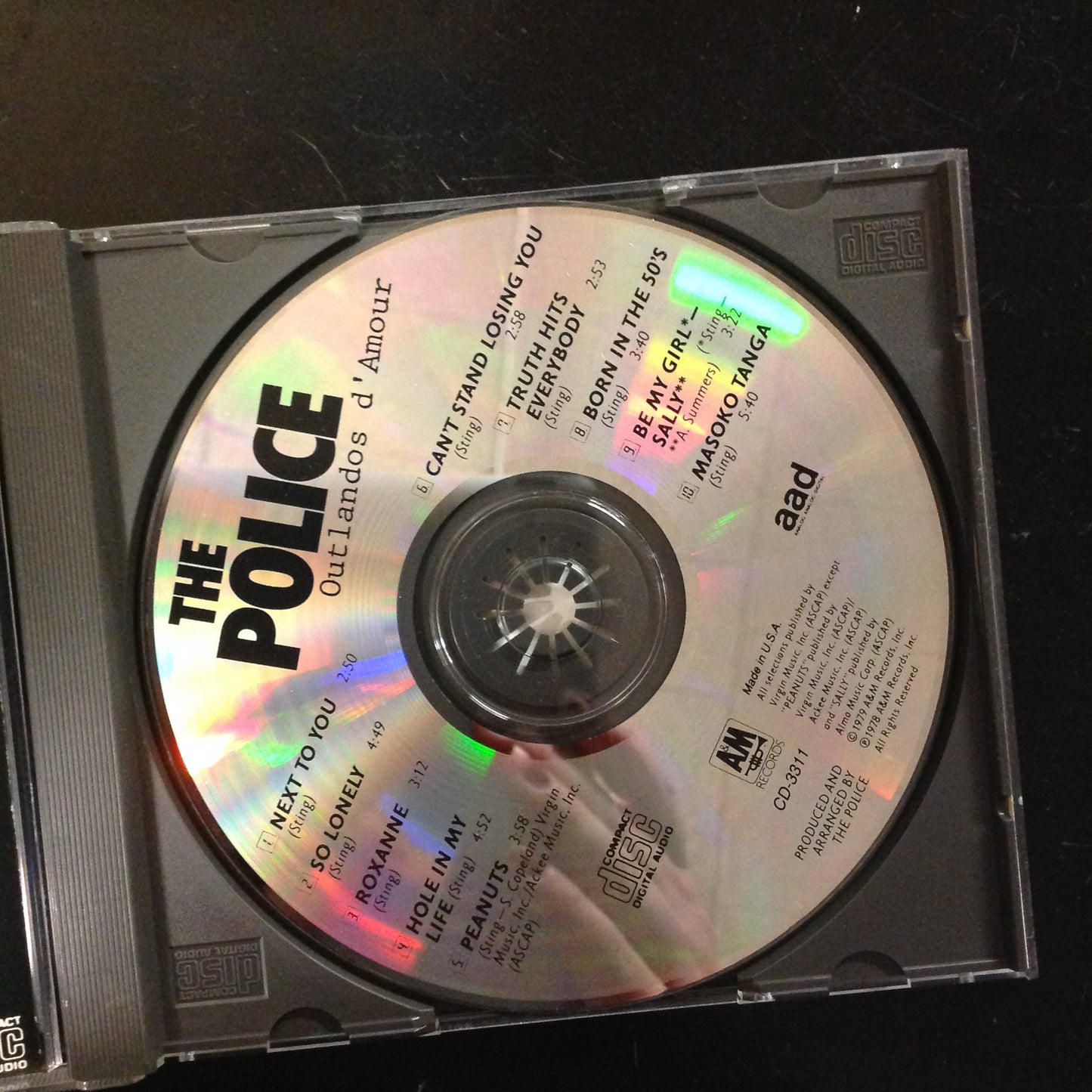 CD The Police Outlandos d'Amour CD-3311