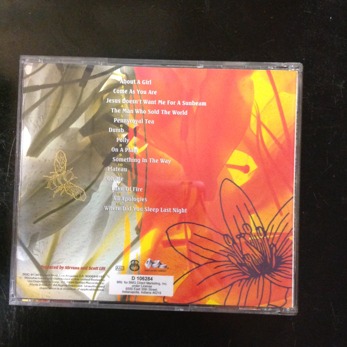 CD Nirvana Unplugged In New York MTV DGCD-24727