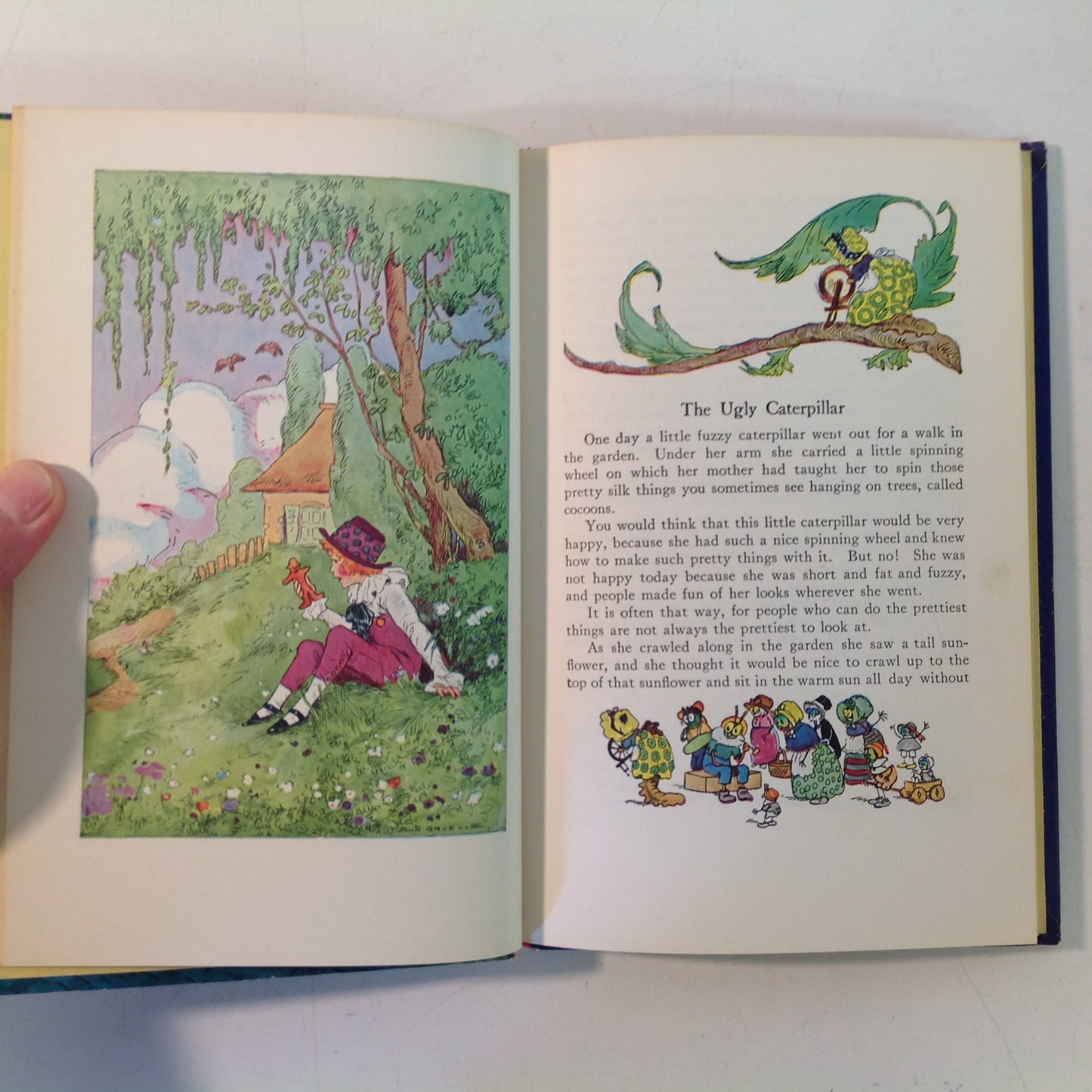 Vintage 1960 Bobbs-Merrill Hardcover Book Raggedy Ann and Raggedy Andy's Very Own Fairy Stories by Johnny Gruelle