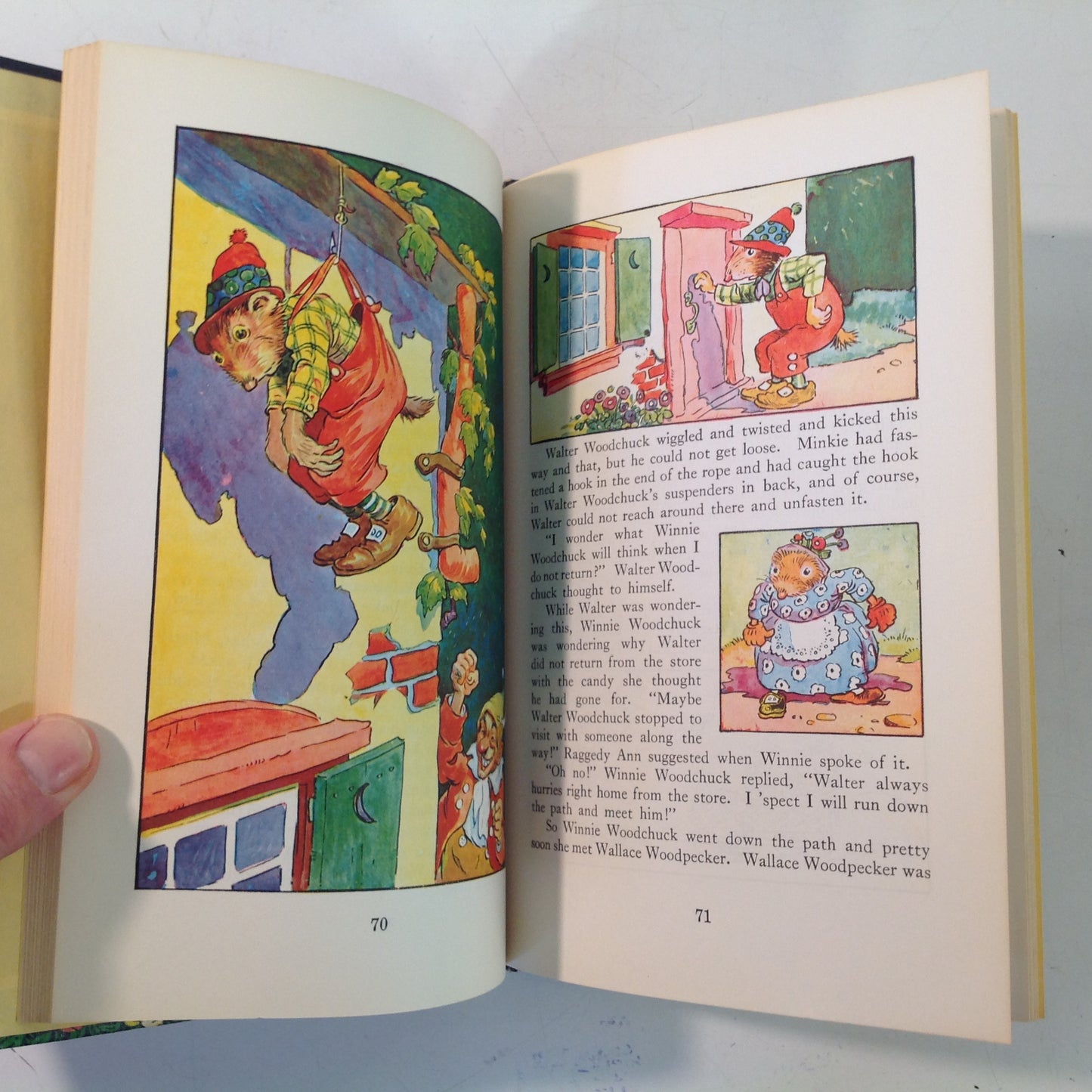 Vintage 1961 Bobbs-Merrill Hardcover Book Raggedy Ann's Wishing Pebble by Johnny Gruelle