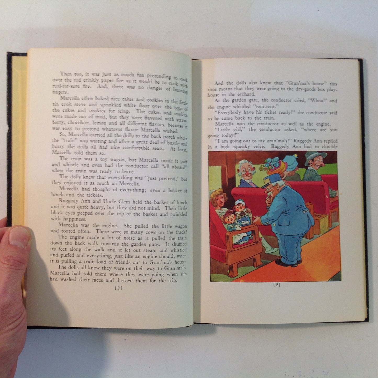 Vintage 1960 M A Donohue Hardcover Book Marcella, A Raggedy Ann Story by Johnny Gruelle
