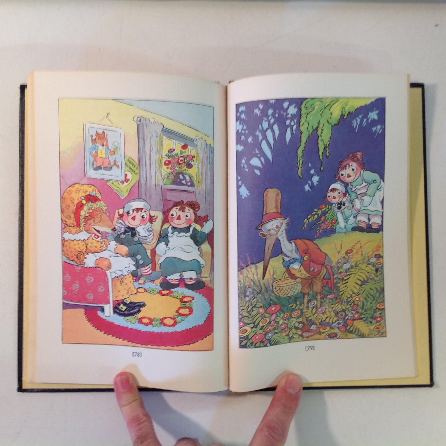 Vintage 1960 Bobbs-Merrill Hardcover Book Raggedy Ann in the Deep Deep Woods by Johnny Gruelle