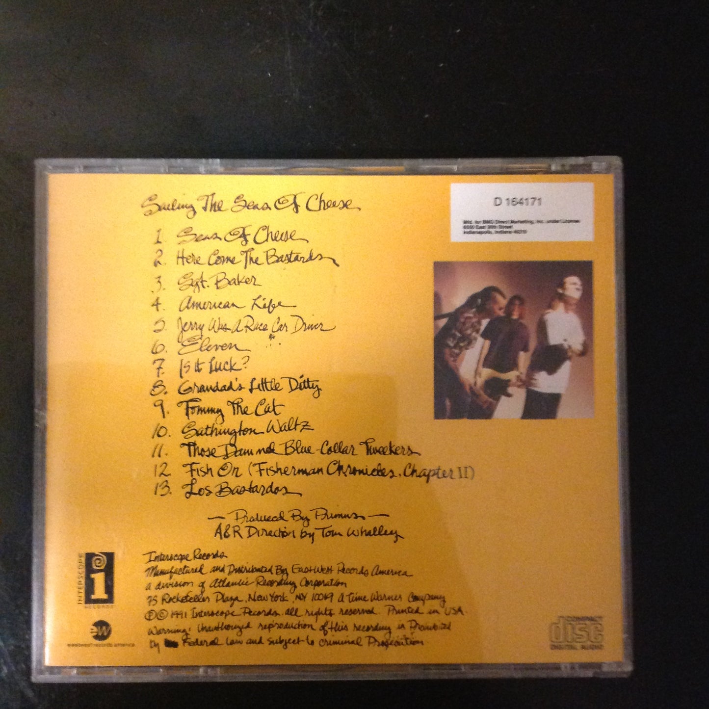 CD Primus Sailing The Seas Of Cheese Interscope 791659-2