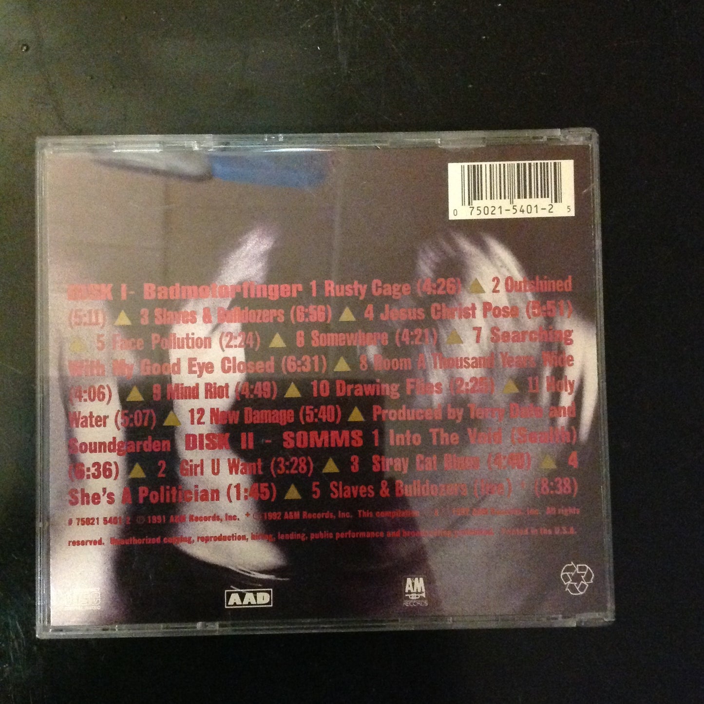 CD Soundgarden – Badmotorfinger / SOMMS 75021 5401 2 double 2 Disc LE Limited Edition