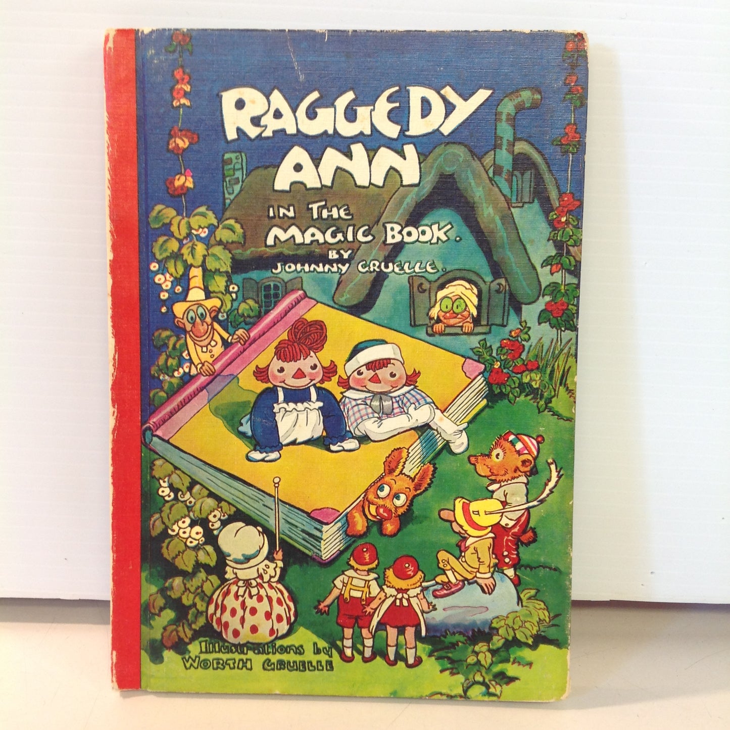 Vintage 1960 Bobbs-Merrill Hardcover Book Raggedy Ann In the Magic Book by Johnny Gruelle