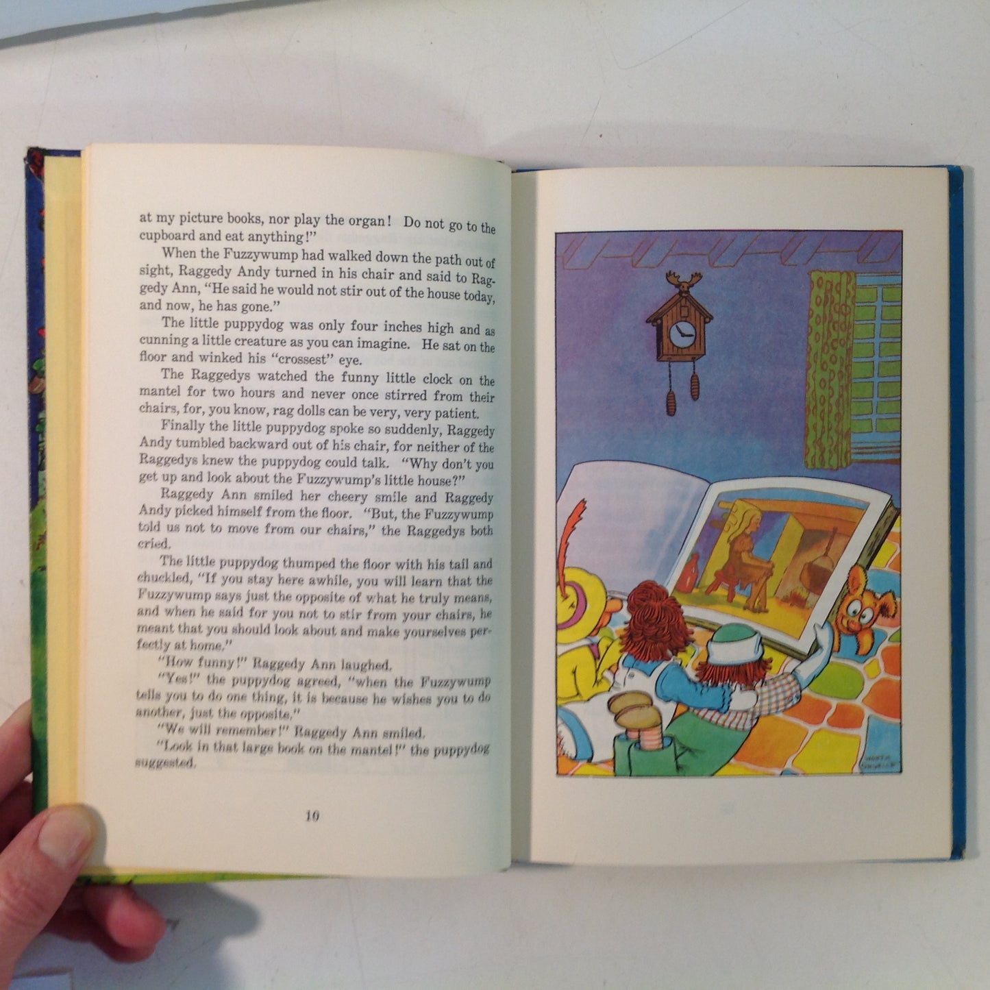 Vintage 1960 Bobbs-Merrill Hardcover Book Raggedy Ann In the Magic Book by Johnny Gruelle
