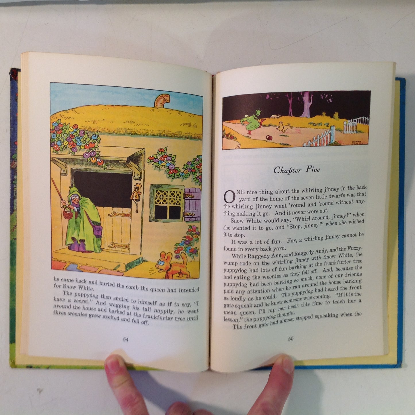 Vintage 1960 Bobbs-Merrill Hardcover Book Raggedy Ann In the Magic Book by Johnny Gruelle