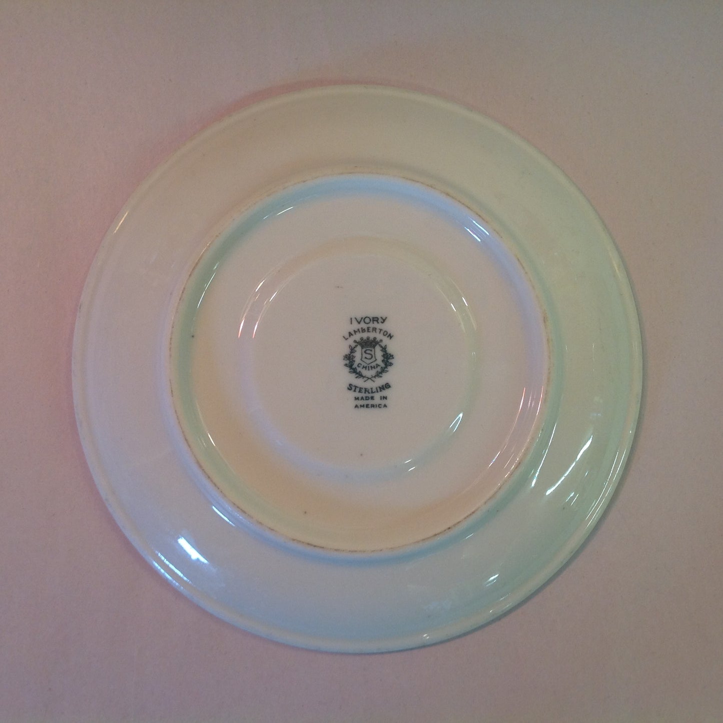 Vintage Detroit Yacht Club Restaurant Ware Sailing Galleon Ship Pattern Saucer