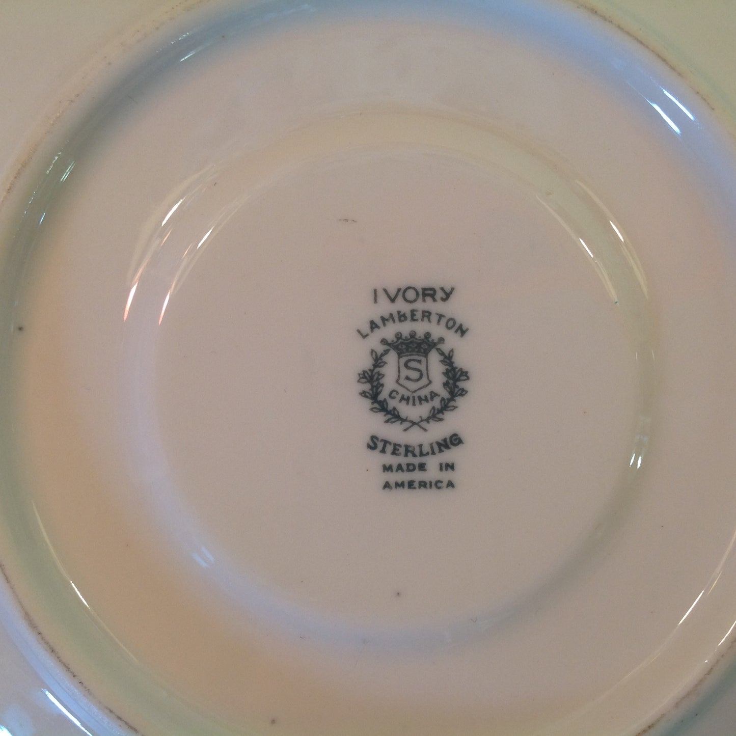Vintage Detroit Yacht Club Restaurant Ware Sailing Galleon Ship Pattern Saucer