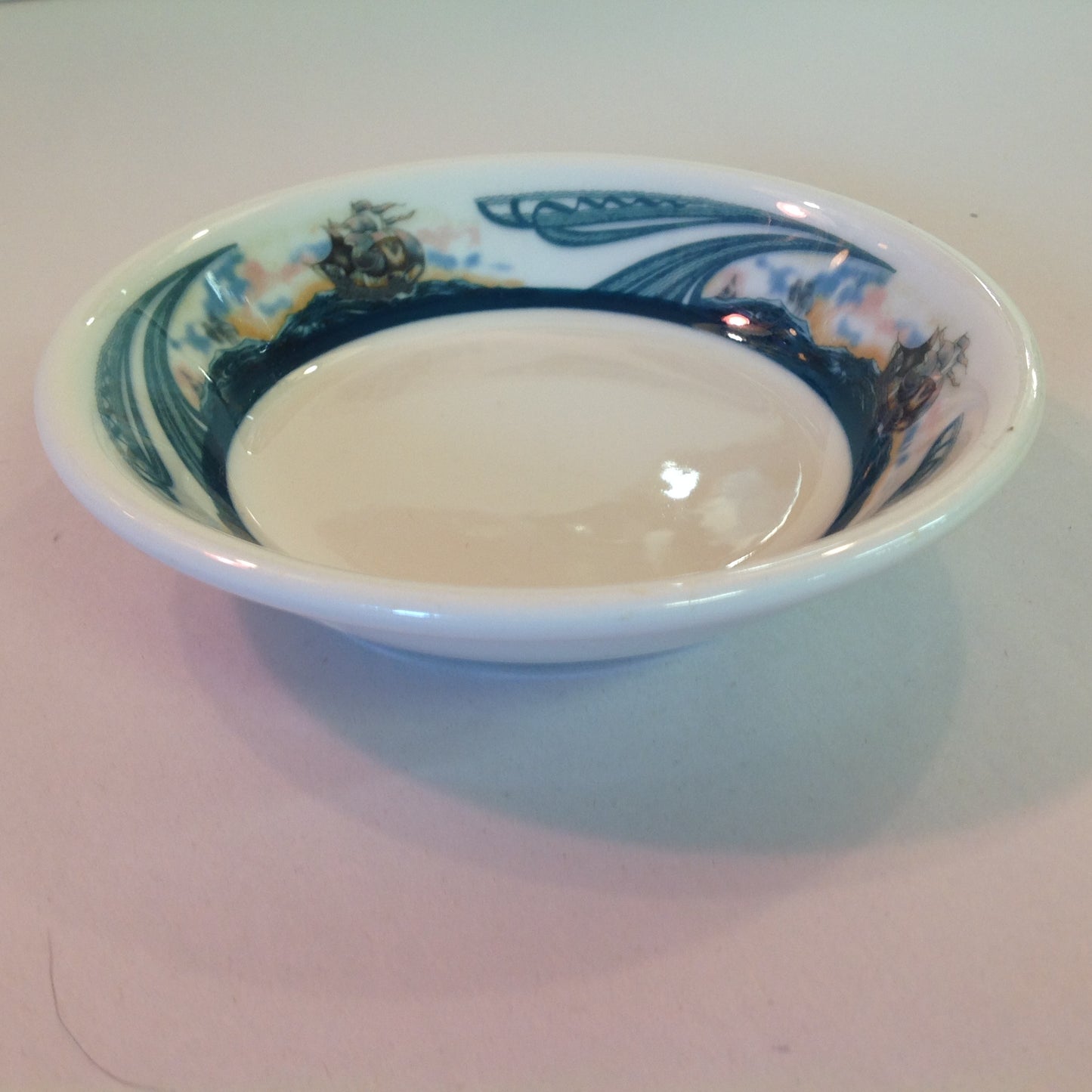 Vintage Detroit Yacht Club Restaurant Ware Sailing Galleon Ship Pattern Berry or Dessert Bowl