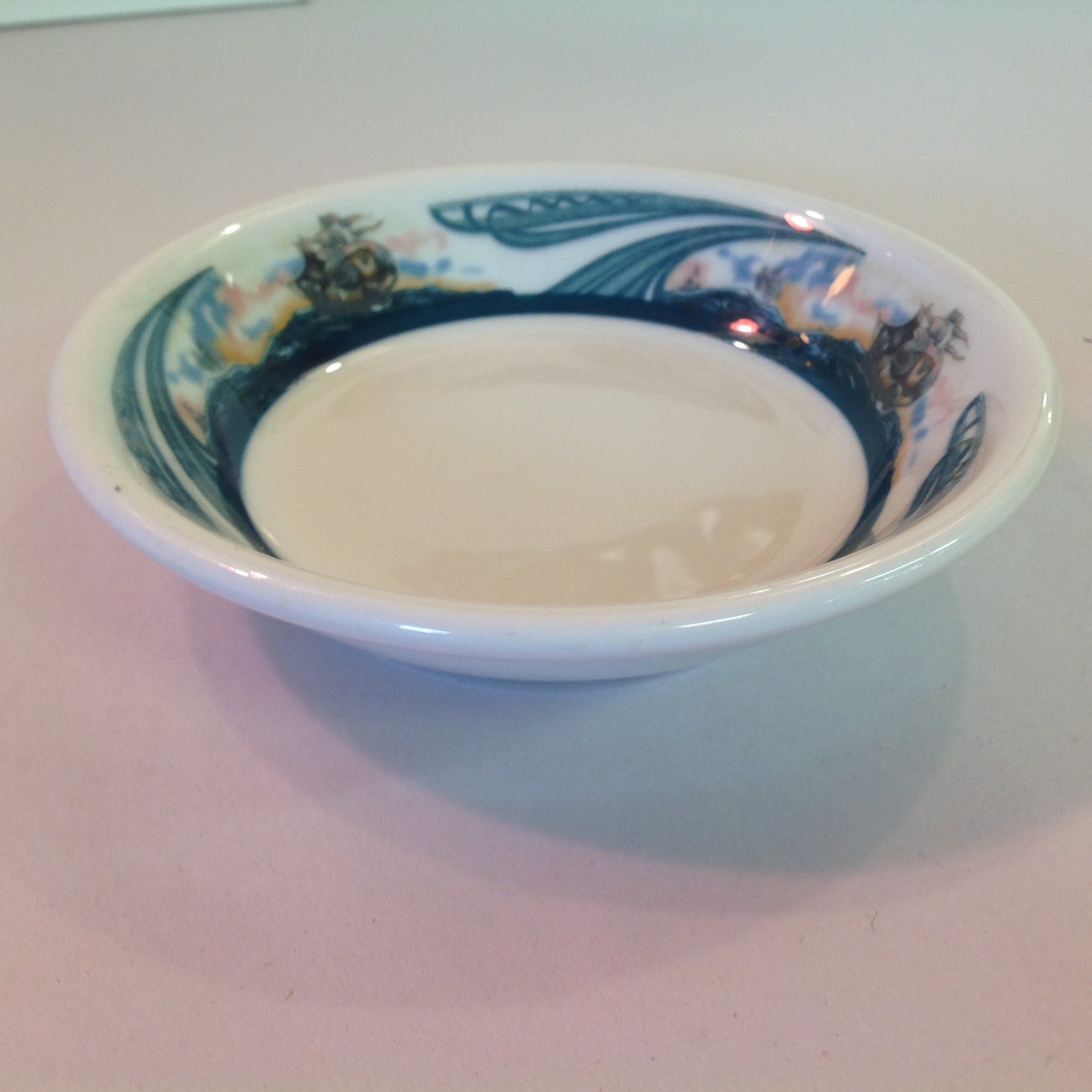 Vintage Detroit Yacht Club Restaurant Ware Sailing Galleon Ship Pattern Berry or Dessert Bowl