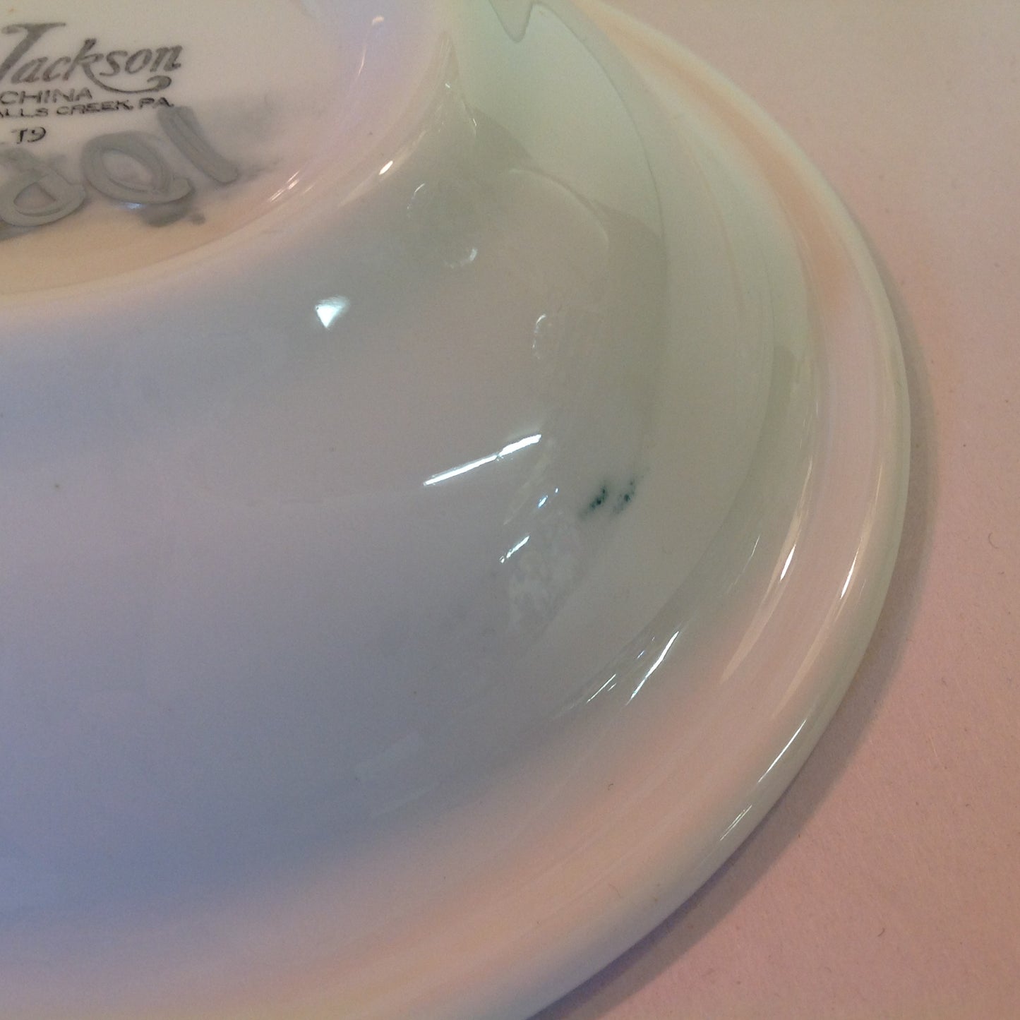 Vintage Detroit Yacht Club Restaurant Ware Sailing Galleon Ship Pattern Soup Bowl