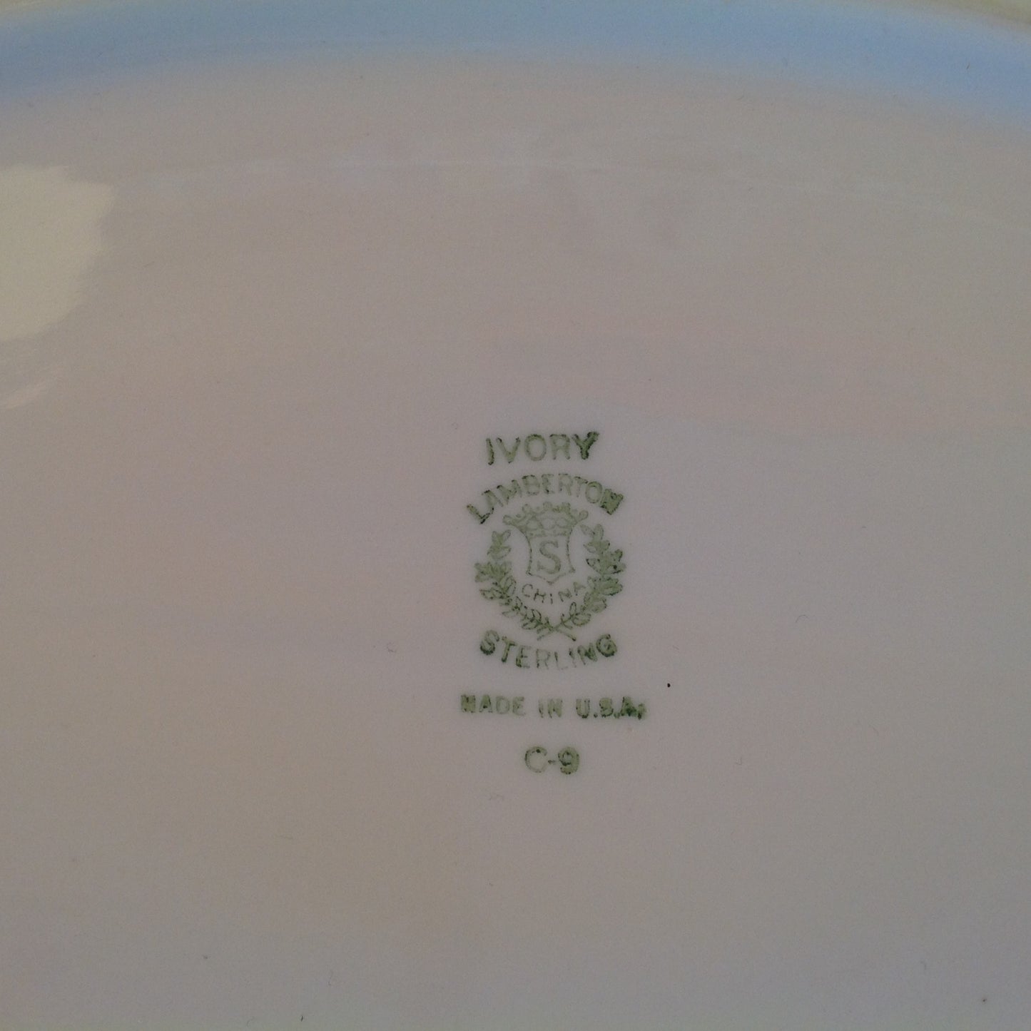 Vintage Detroit Yacht Club Restaurant Ware Sailing Galleon Ship Pattern Dinner Plate