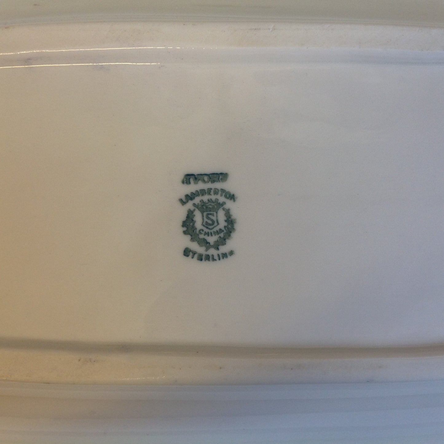 Vintage Detroit Yacht Club Restaurant Ware Sailing Galleon Ship Pattern Celery Dish