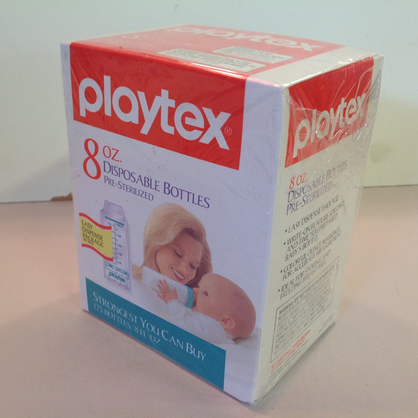 Vintage 1993 NOS Playtex 8 Ounce Pre-Sterilized Disposable Bottles Unused
