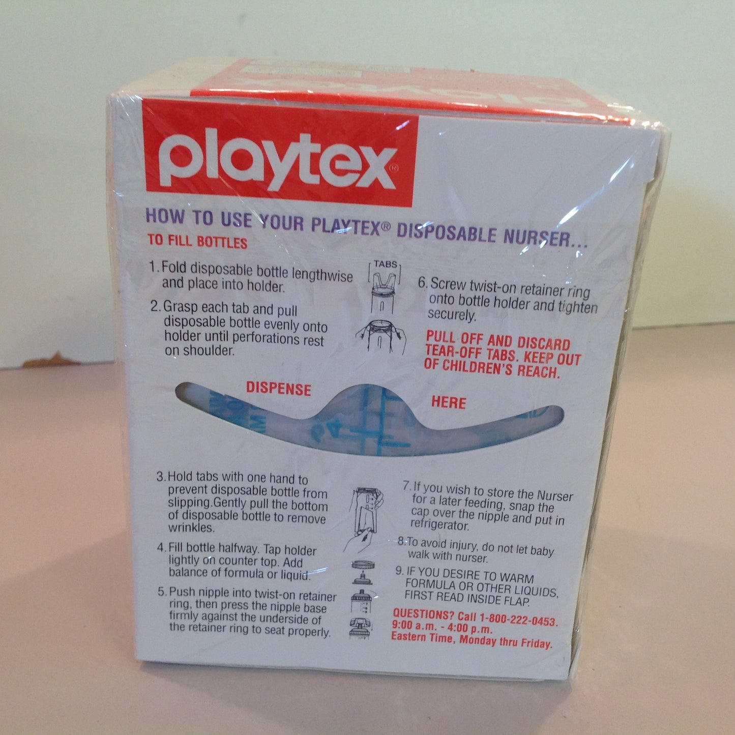 Vintage 1993 NOS Playtex 8 Ounce Pre-Sterilized Disposable Bottles Unused