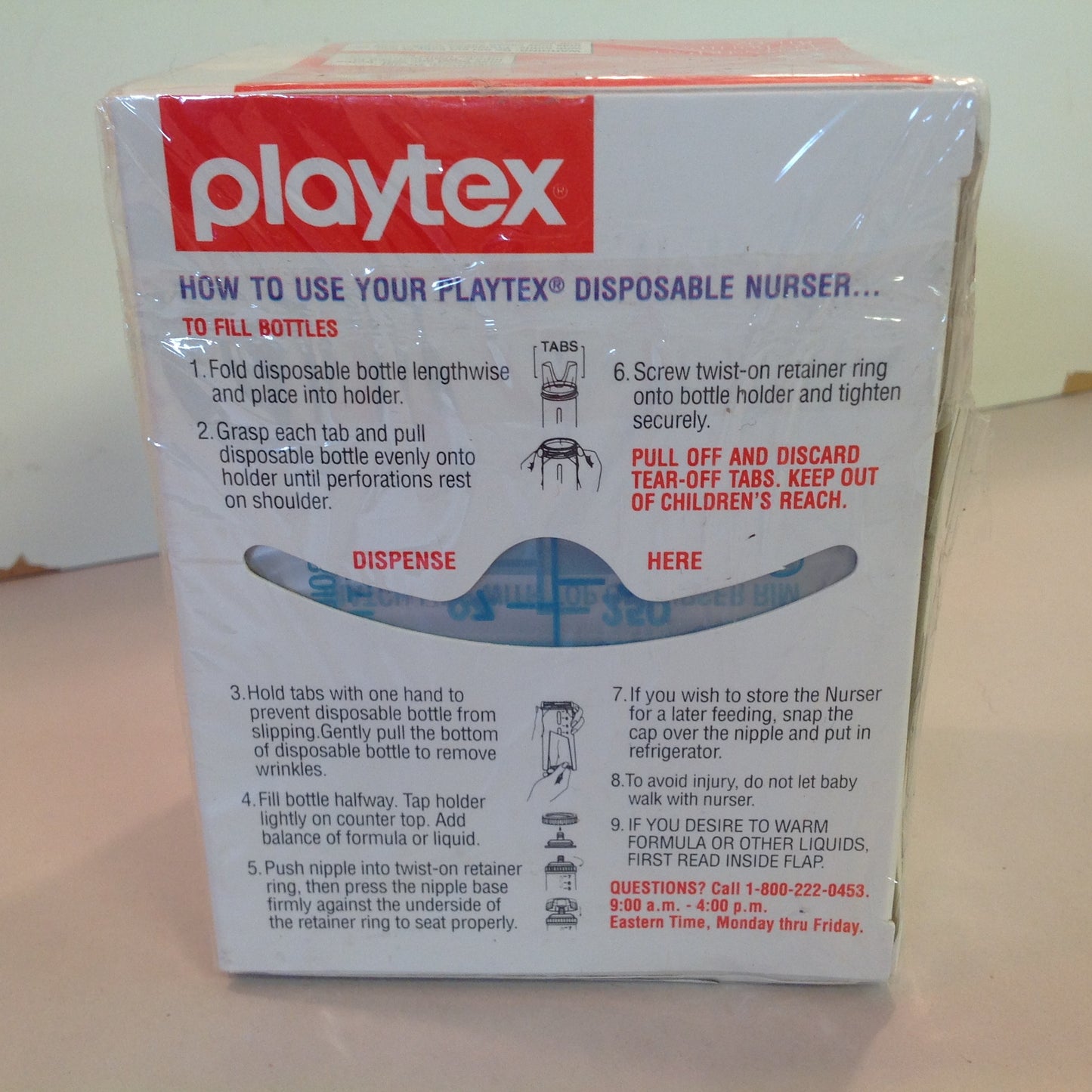 Vintage 1993 NOS Playtex 8 Ounce Pre-Sterilized Disposable Bottles Unused Sealed