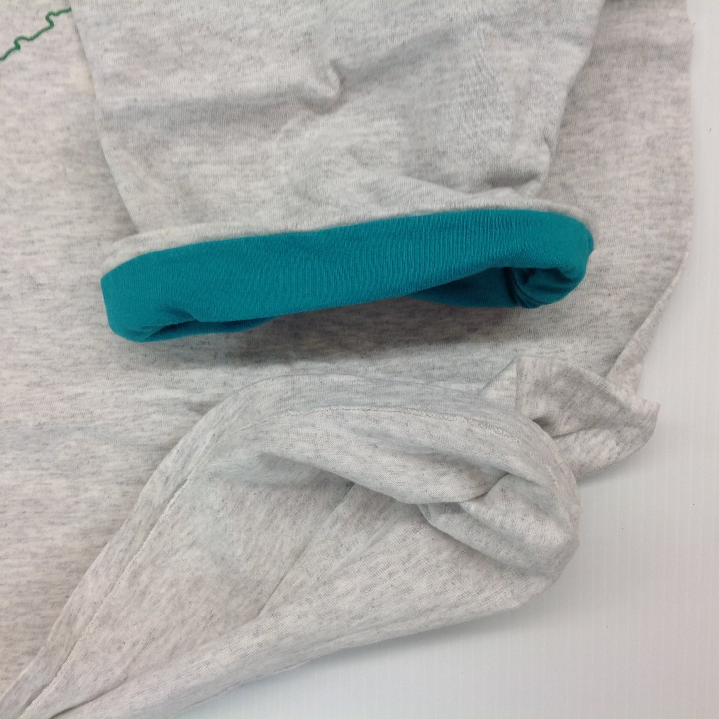 Vintage Belton Gray-Teal Accented Collar-Cuff Cotton Short Sleeve Adult Large Souvenir T-Shirt Murphy's Irish Pub Washington DC