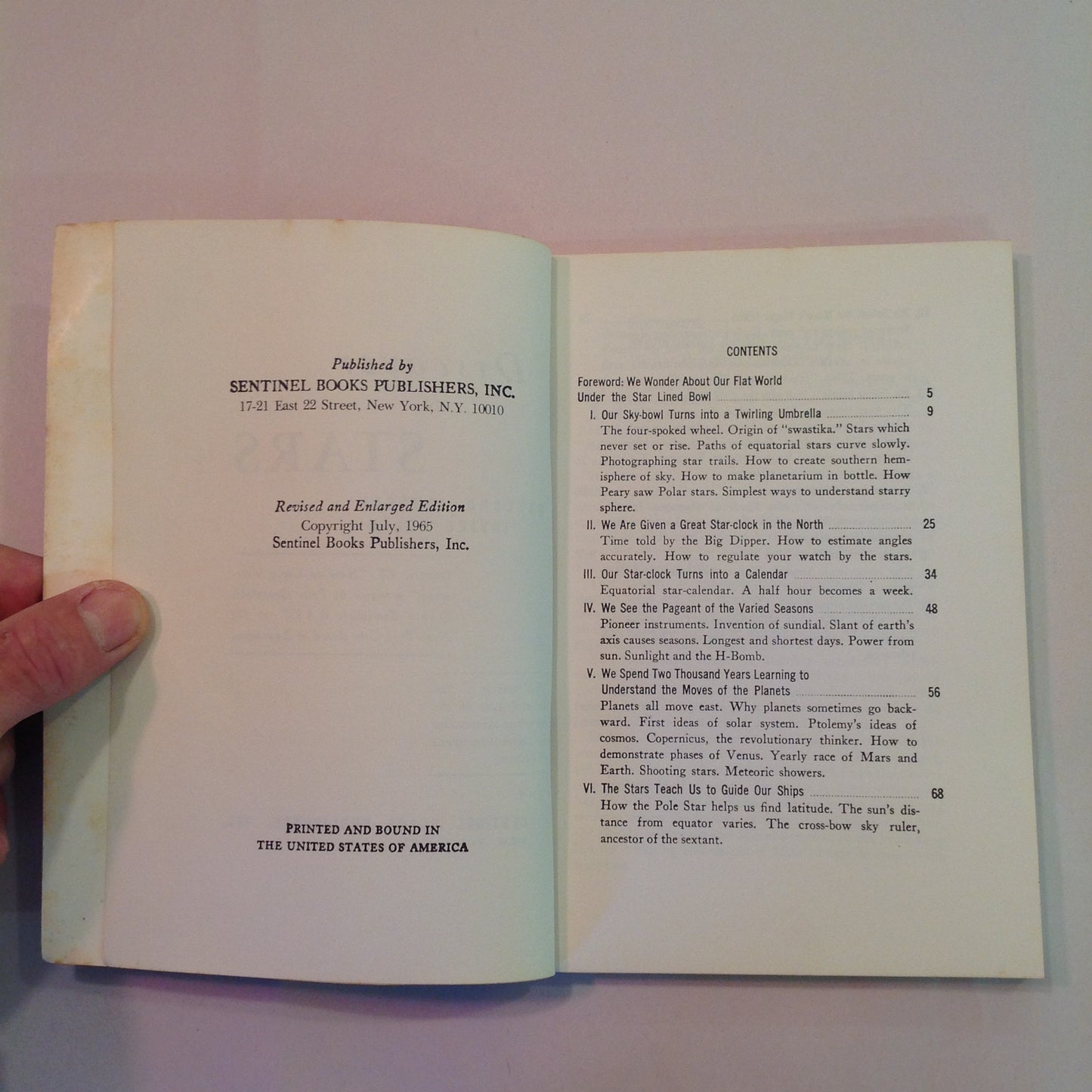 Vintage 1965 Beginner's Guide to Astronomy Discover the STARS How to Use the Telescope Johnson and Adler