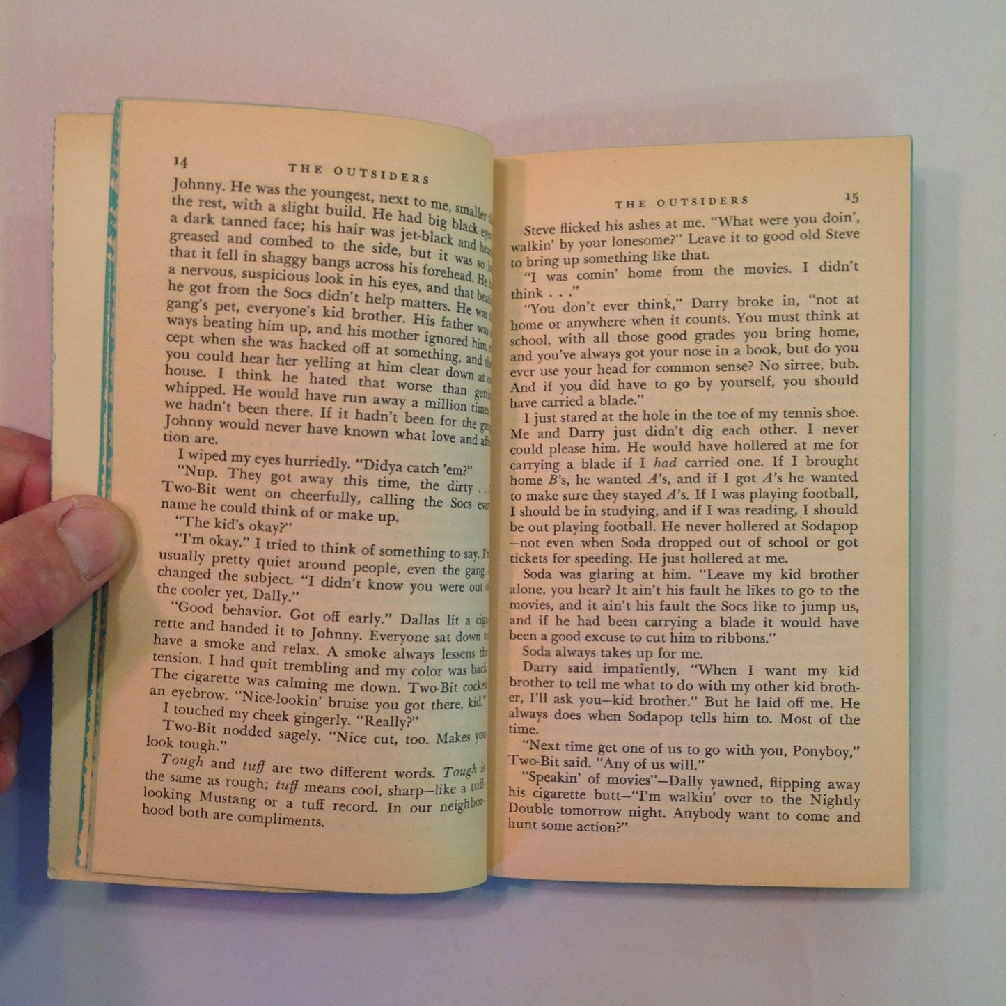 Vintage 1969 Mass Market Paperback The Outsiders S E Hinton Dell Laurel Leaf First Printing