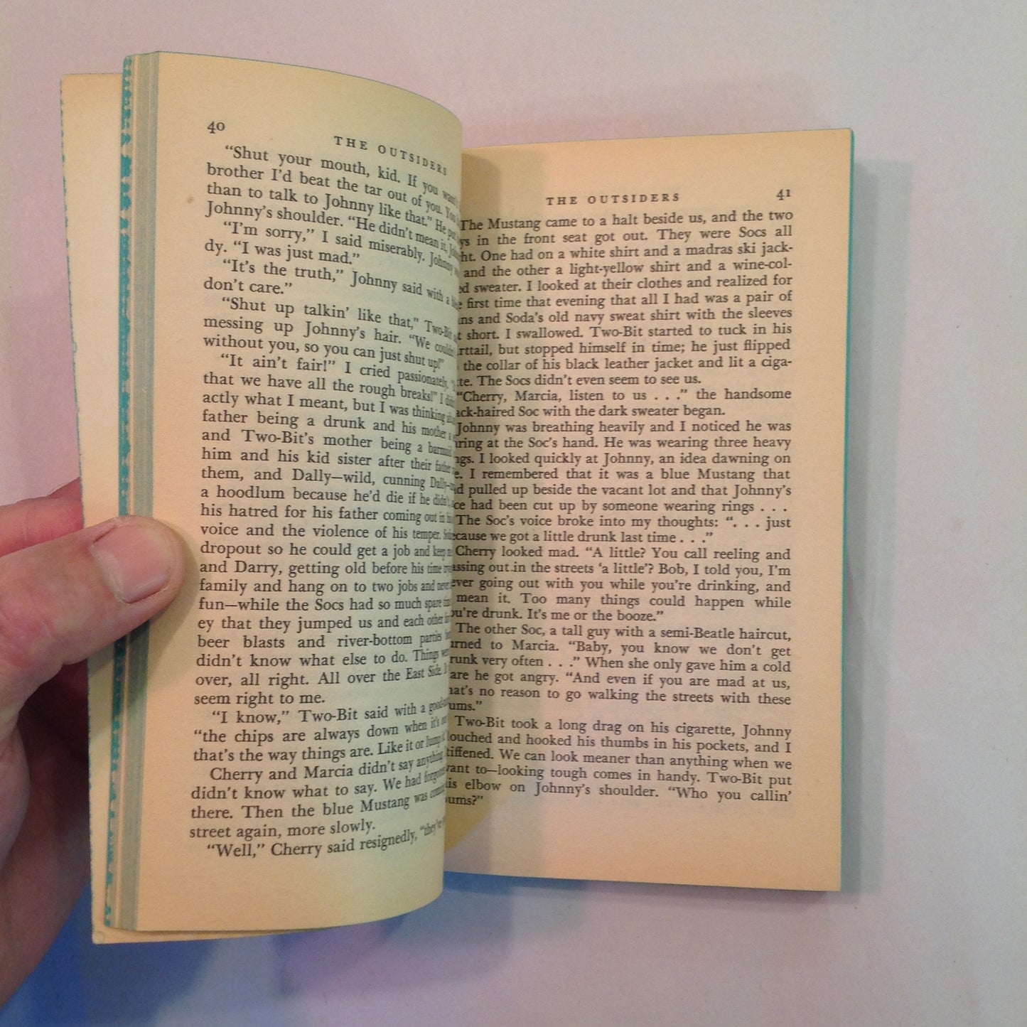 Vintage 1969 Mass Market Paperback The Outsiders S E Hinton Dell Laurel Leaf First Printing
