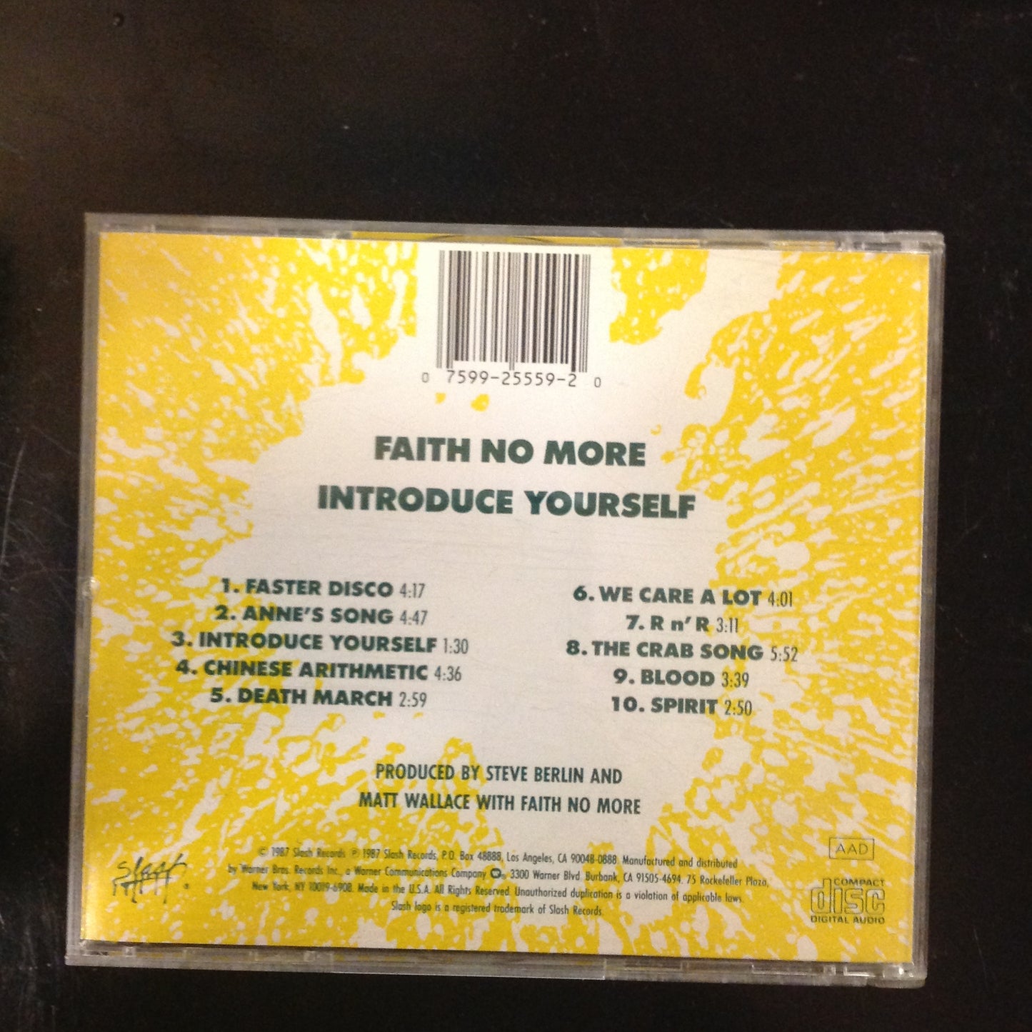 CD Faith No More Introduce Yourself Slash 925559-2
