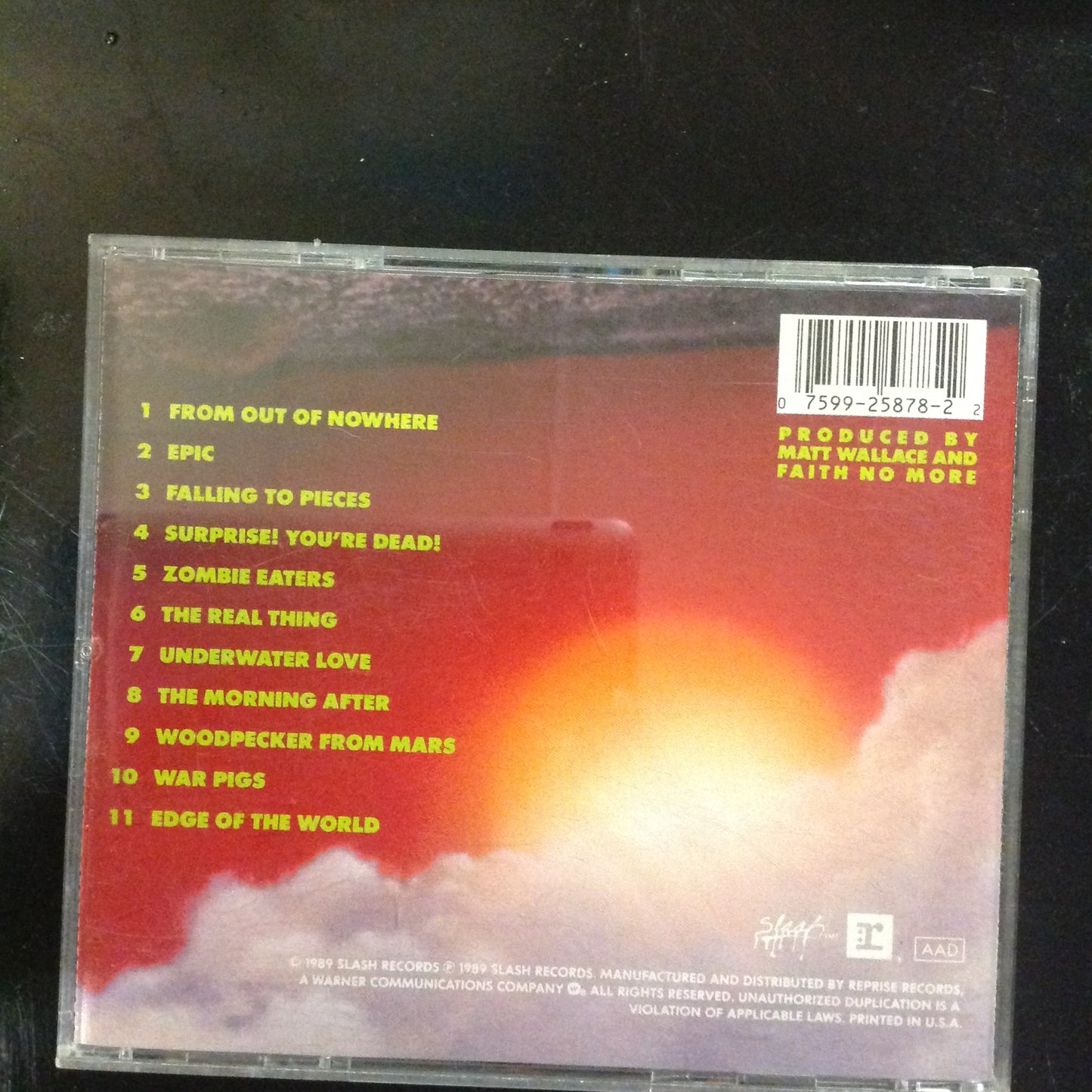 CD Faith No More The Real Thing Slash Reprise 925878-2